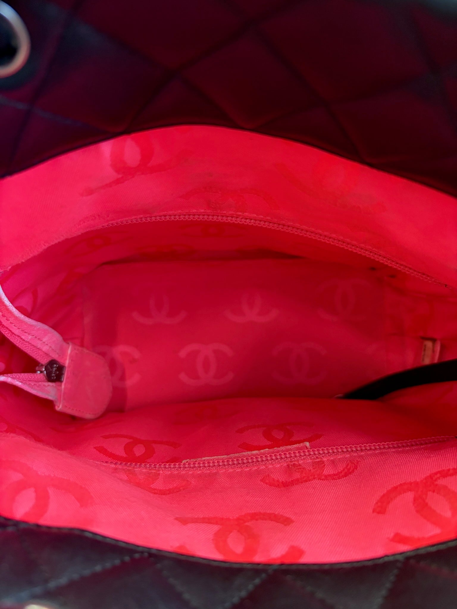 Chanel Cambon Tote Black with Patent Leather Logo image 12