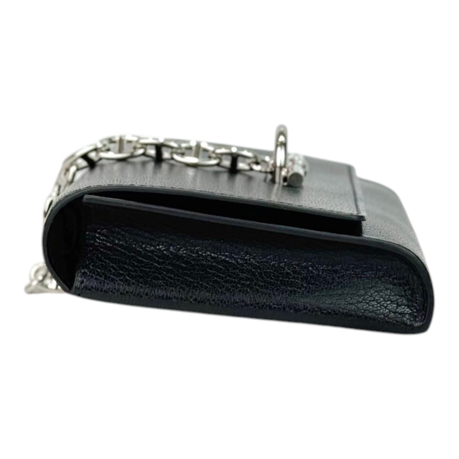 Hermes Portefeuille Chaine D’ancre To Go Wallet in Black Chevre