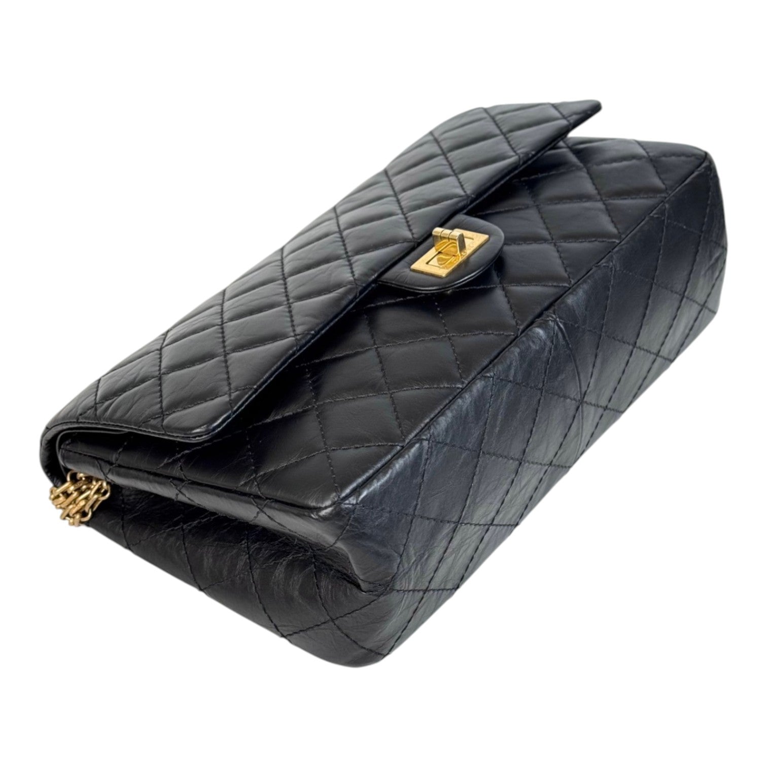 Chanel Medium Reissue 2.55 Black Bag with Gold Hardware