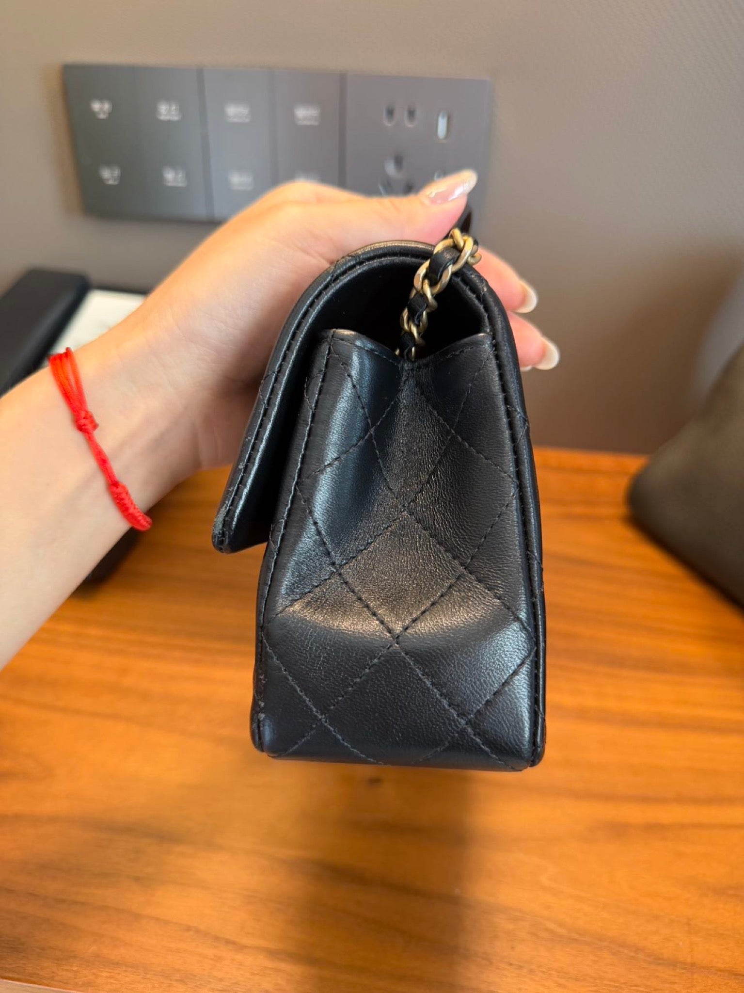 Chanel Top Handle Mini Flap Bag Black image 13