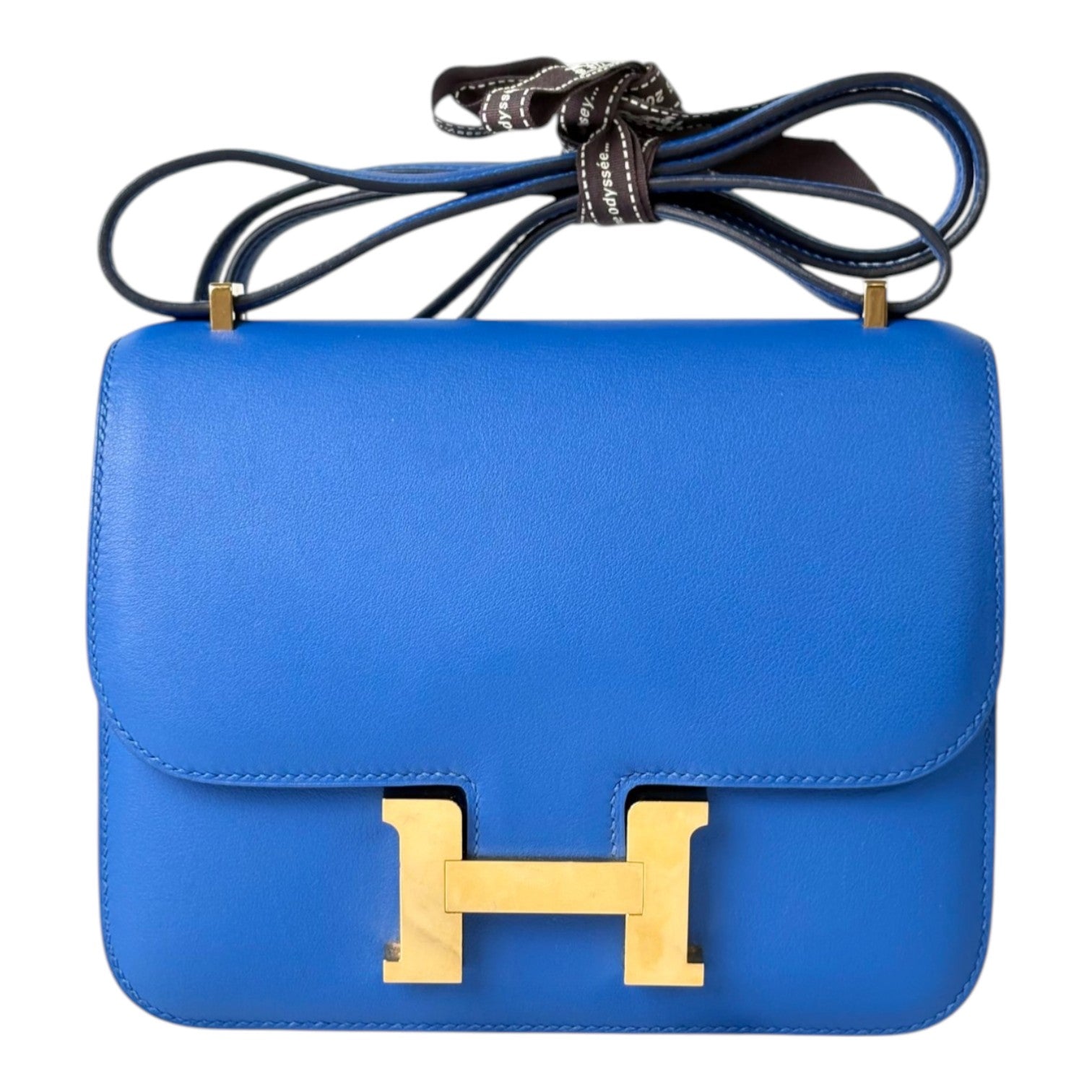 Hermes Constance Mini in Blue Swift with GHW