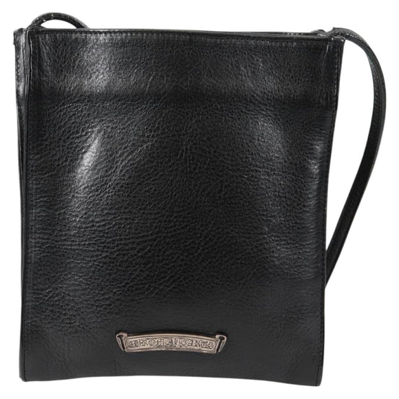 Chrome Hearts Cross Ball Button Gunslinger Bag Leather Black Auth 134879M 134879M
