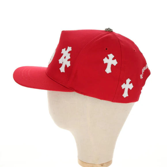 Chrome Hearts Baseball Cap Cotton Red Auth 136578M 136578M