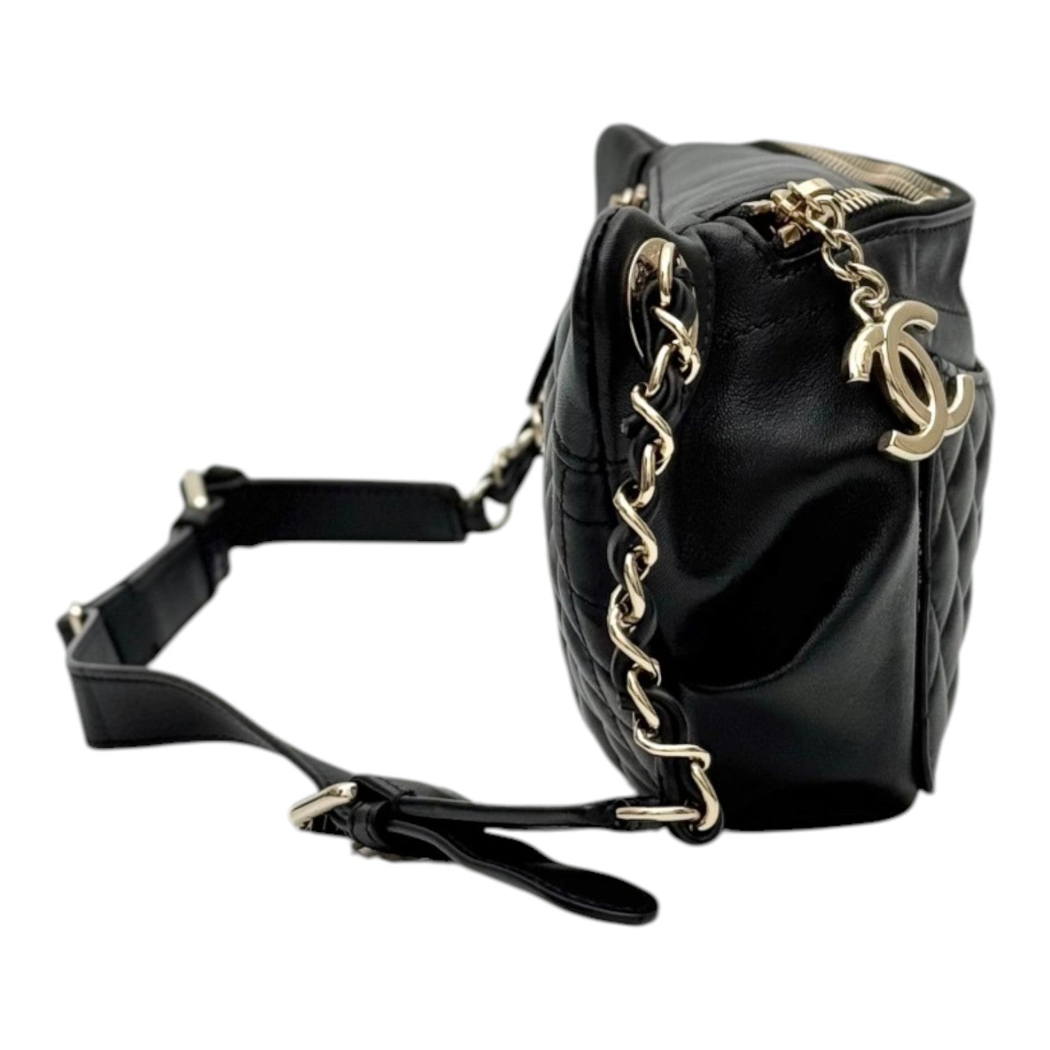 Chanel Black Bumbag with Gold Hardware