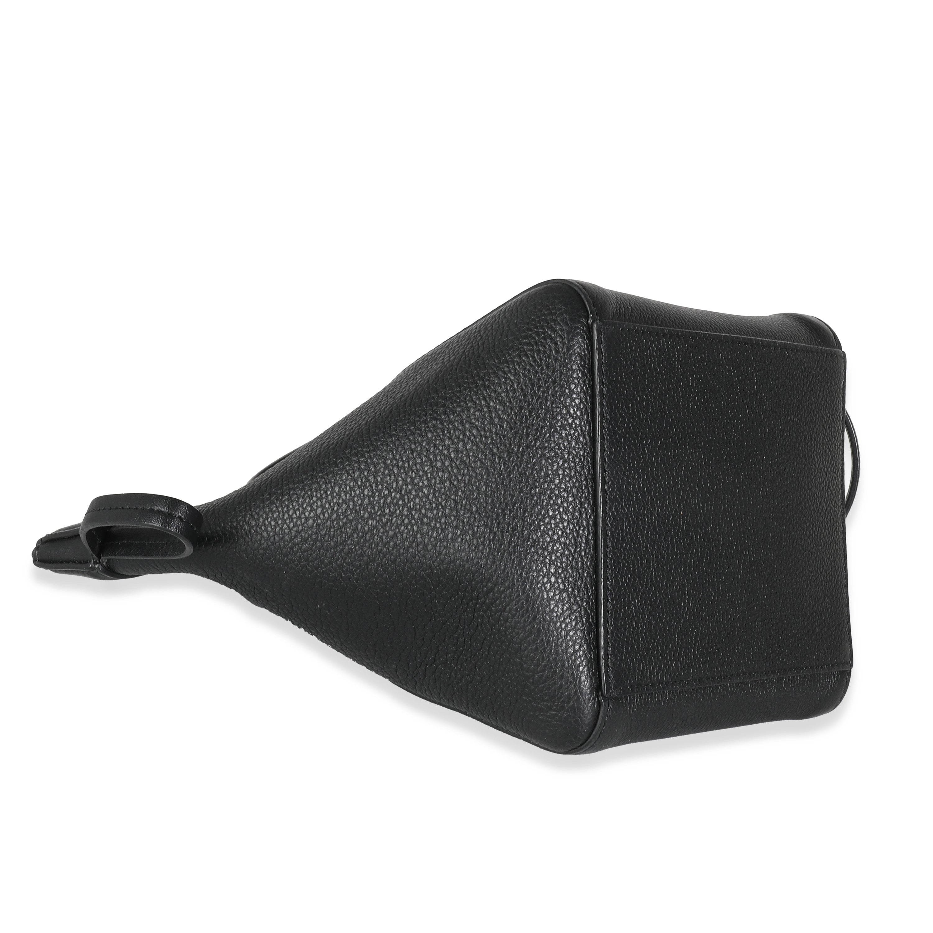 Fendi Black Vitello Mini Origami Tote Handbag clasp