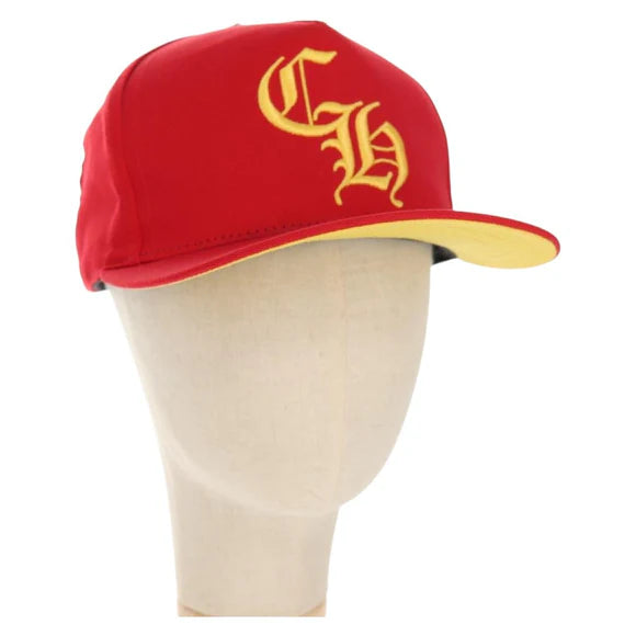Chrome Hearts Cross Ball CH Embroidery Baseball Cap Cap Cotton Red Auth 140398M 140398M