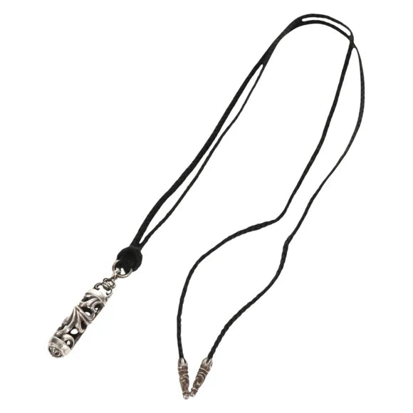 Chrome Hearts Roller Pendant Scroll Razor Blade Ag925 Silver Auth 141207M 141207M