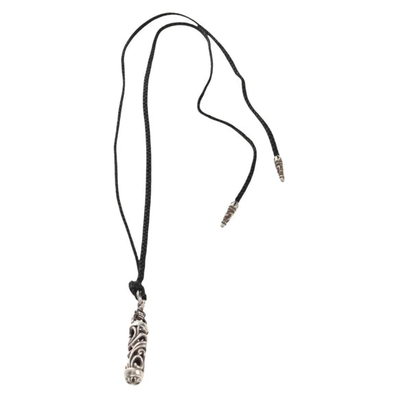 Chrome Hearts Roller Pendant Scroll Razor Blade Ag925 Silver Auth 141207M 141207M