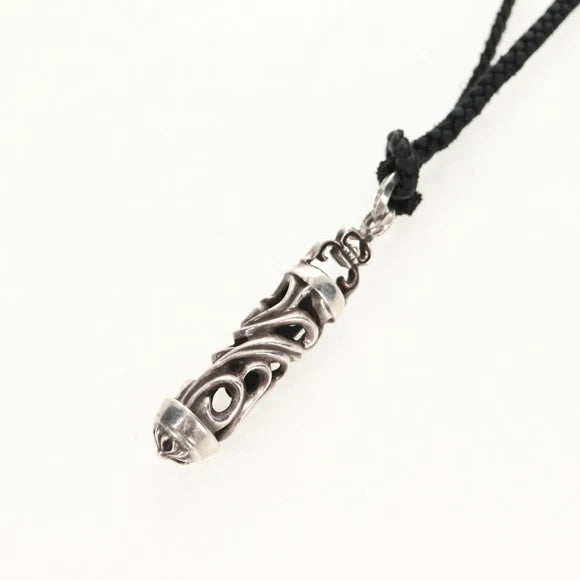 Chrome Hearts Roller Pendant Scroll Razor Blade Ag925 Silver Auth 141207M 141207M