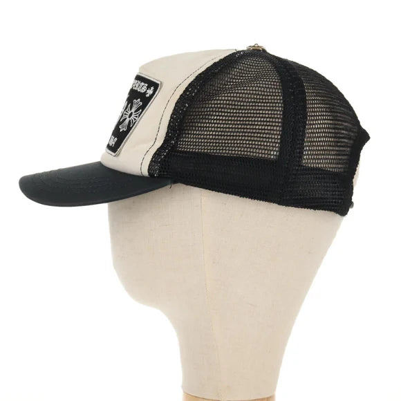 Chrome Hearts CH patch cross ball Mesh Tracker Cap cotton Green Auth 142392M 142392M