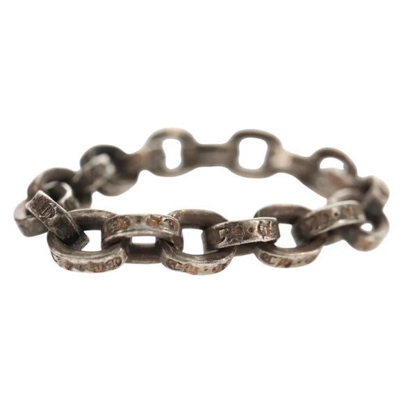 Chrome Hearts Paper Chain Ring Ag925 Silver Auth 142407M 142407M