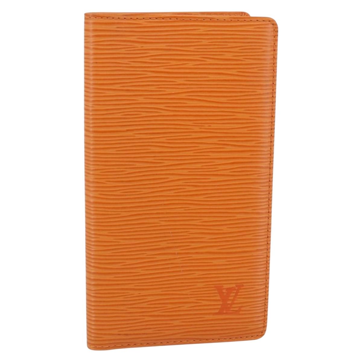 LOUIS VUITTON Epi Agenda Posh Day Planner Cover Orange R2052H LV Auth 144338 144338