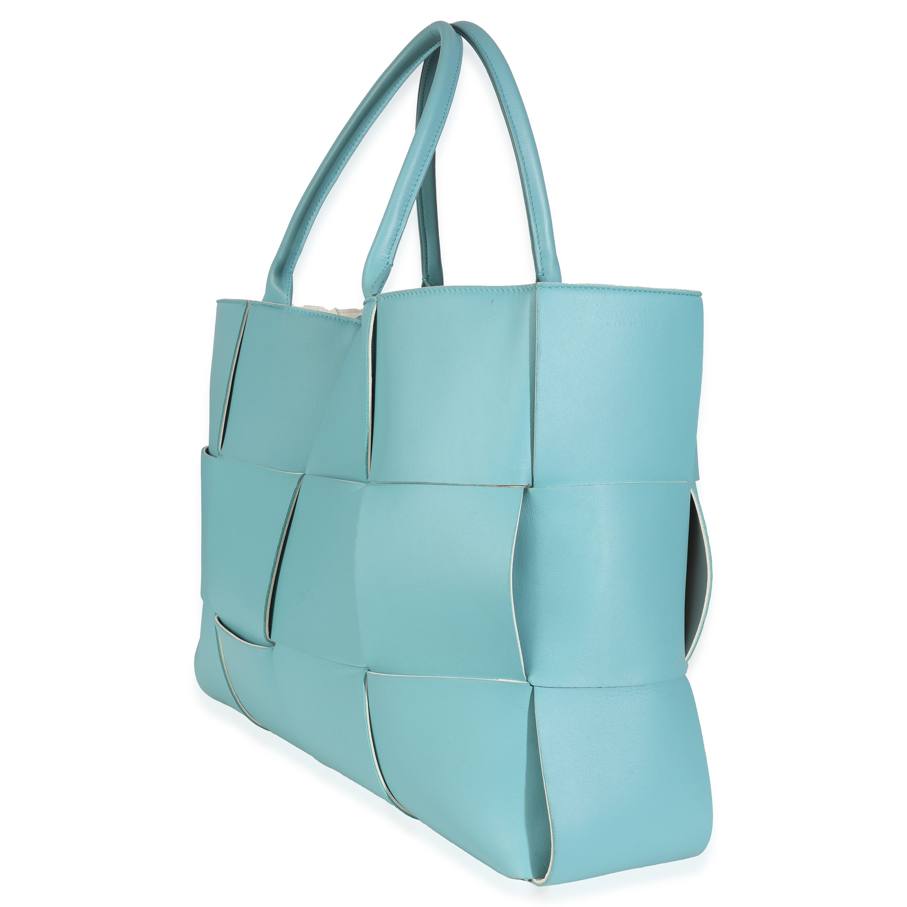 Bottega Veneta Linoleum Nappa Maxi Intrecciato Large Arco Tote Handbag sv