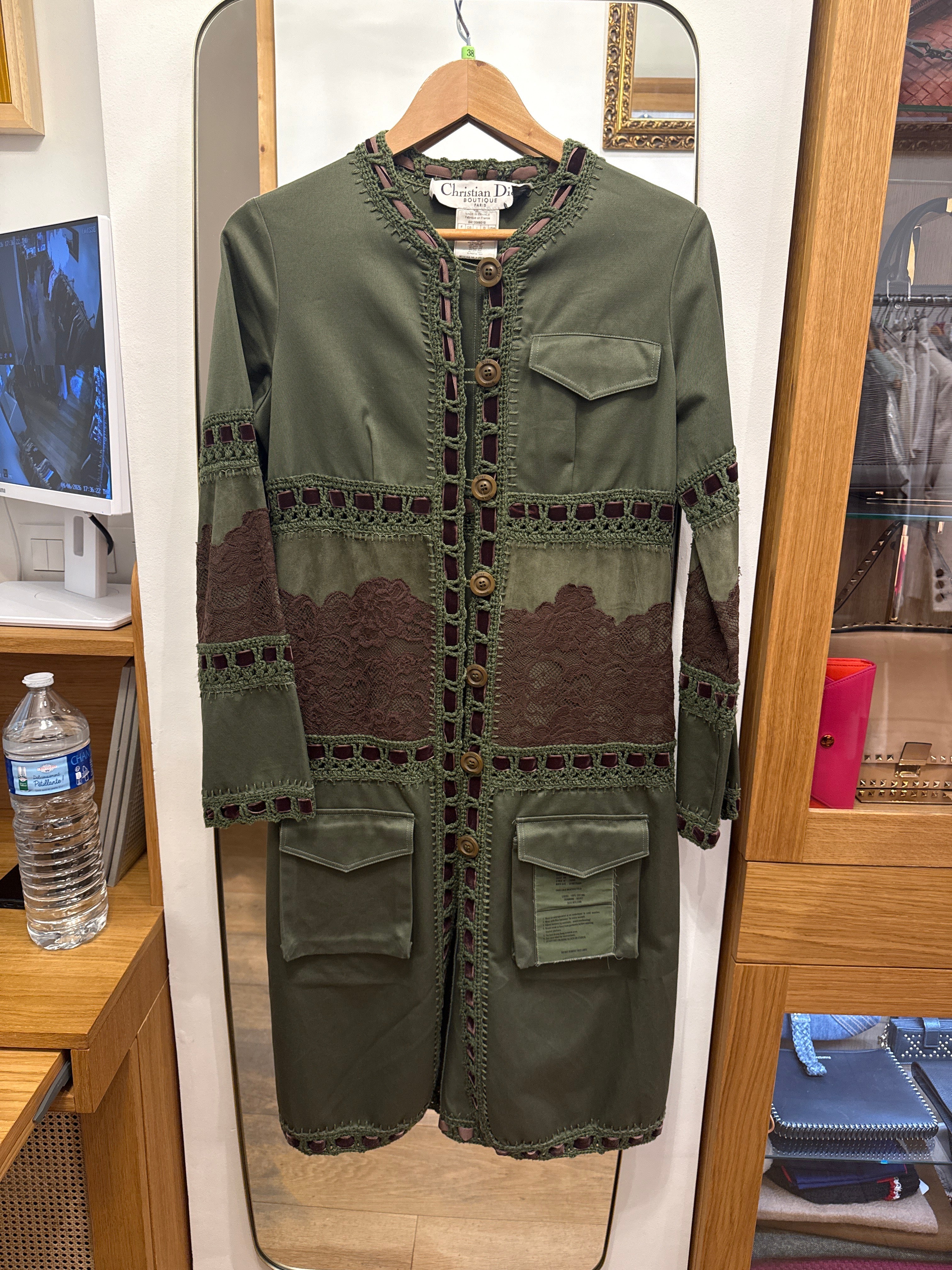 Christian Dior Green long cardigan AGC3598
