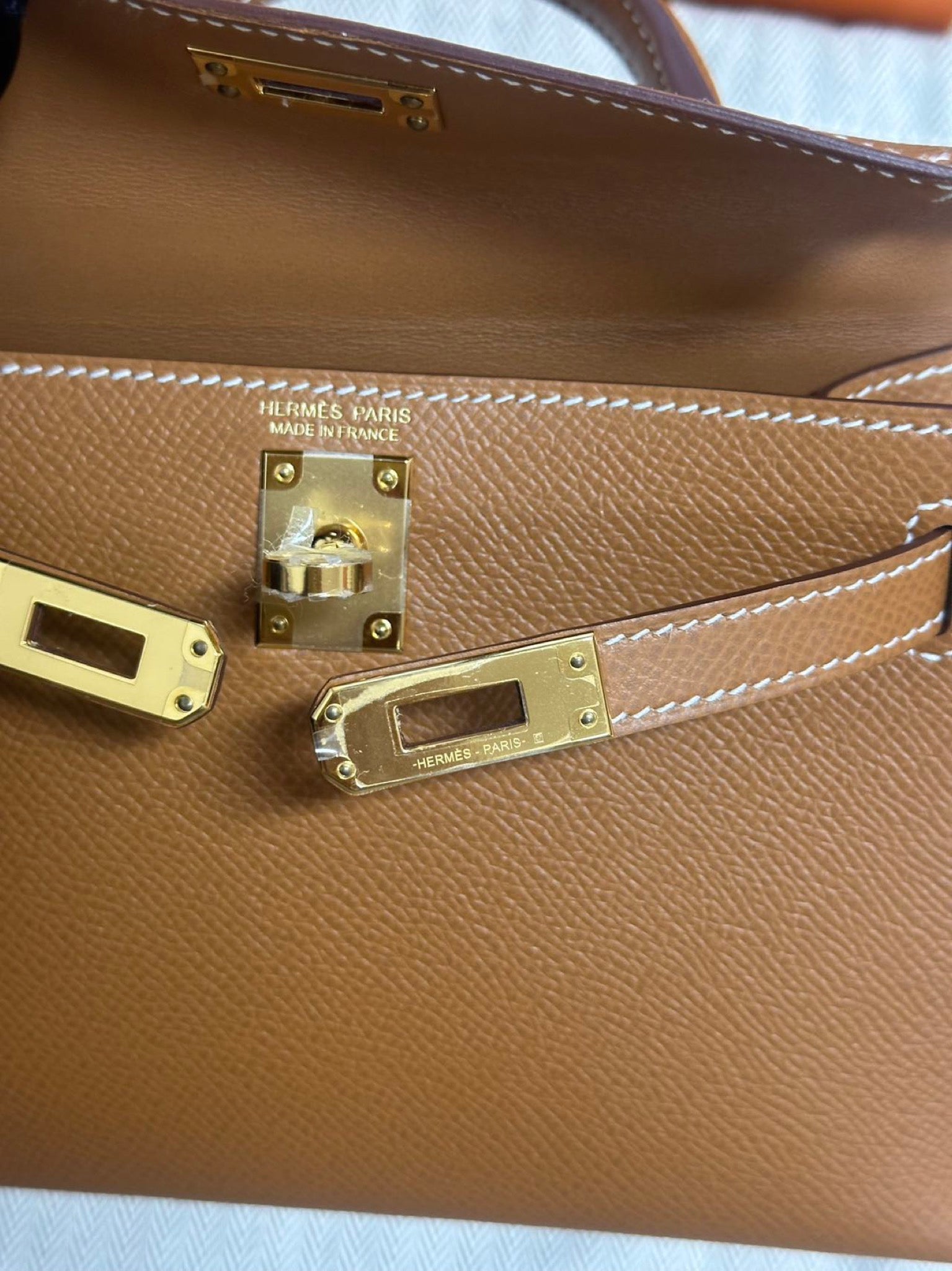 Hermès Mini Kelly Gold GHW Stamp C image 15