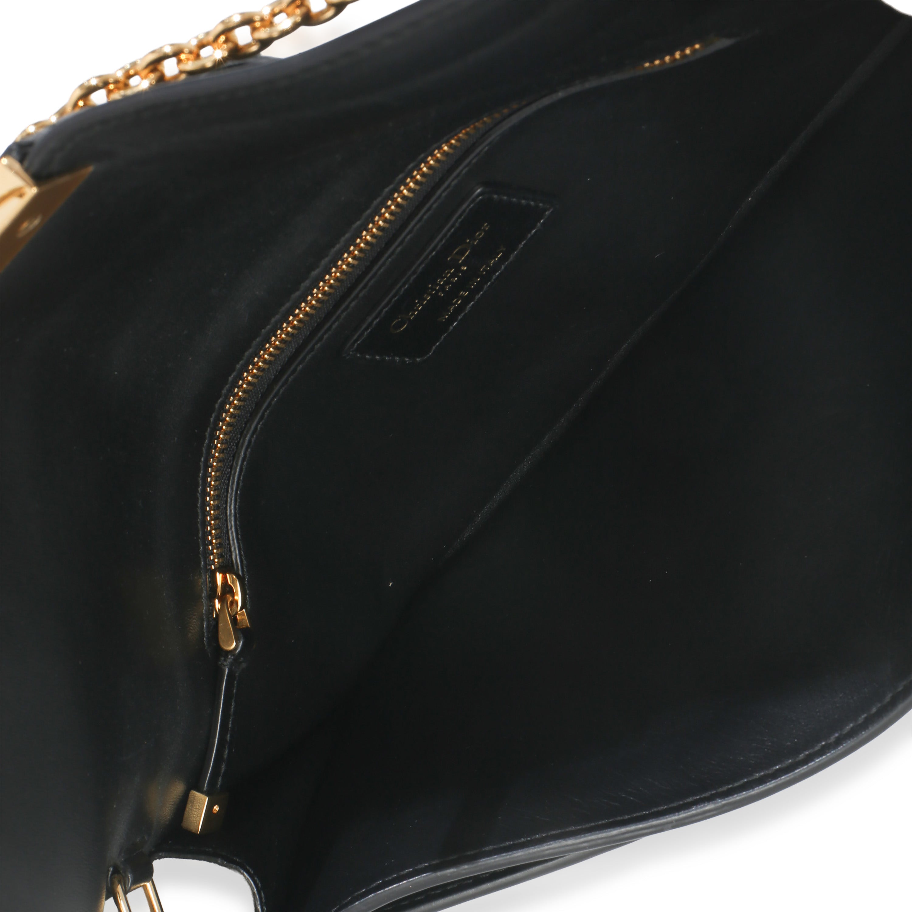 Christian Dior Black Calfskin Montaigne 30 Clutch Handbag ad1