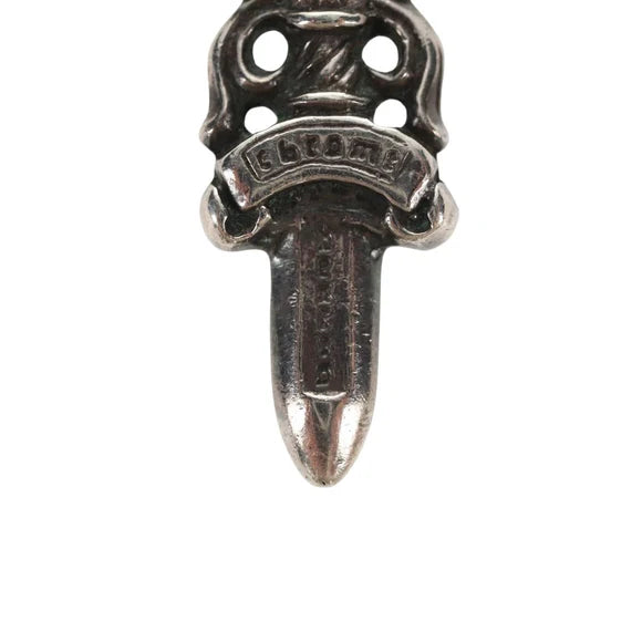 Chrome Hearts Dagger Pendant Top Charm Ag925 Silver Auth 152465M 152465M