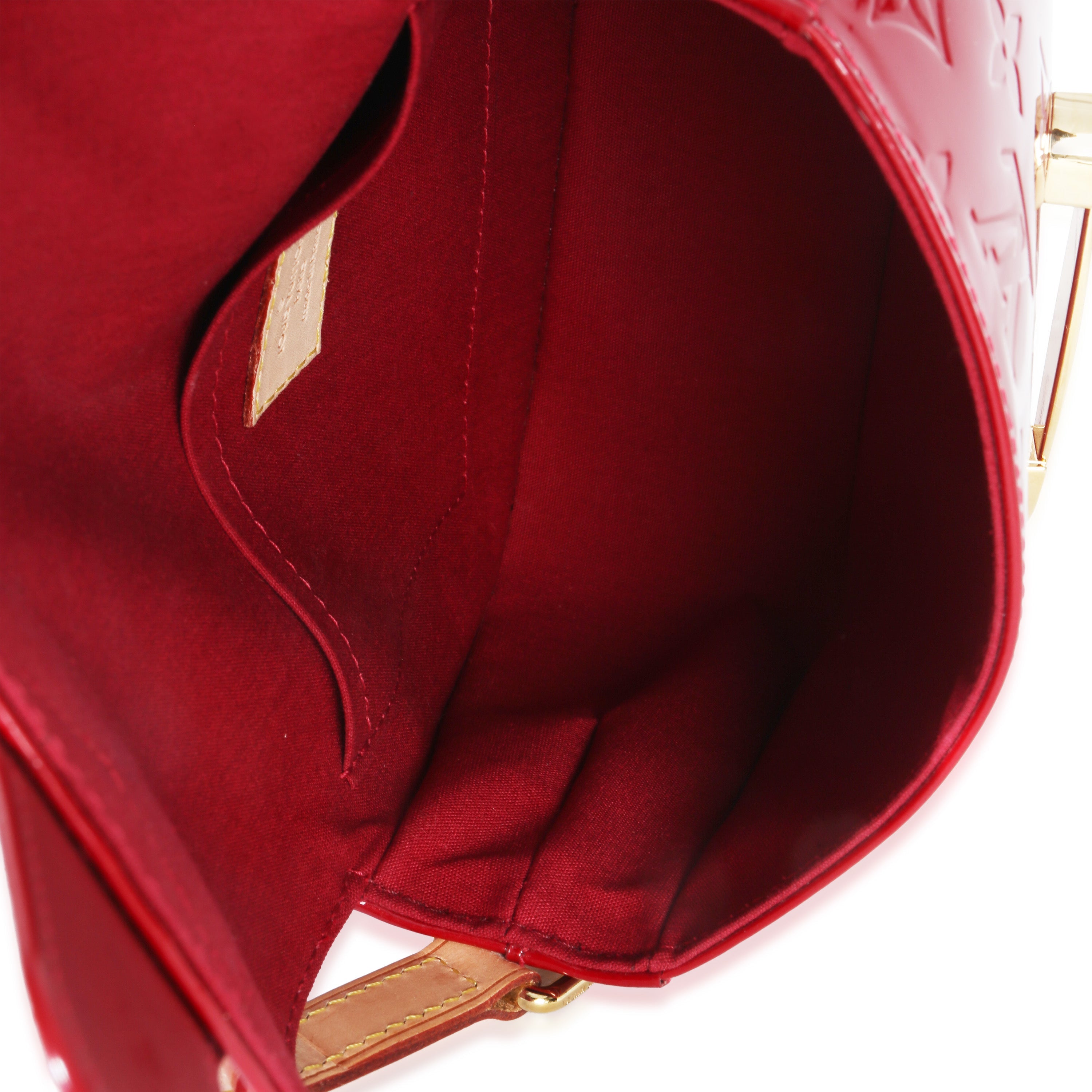 Louis Vuitton Pomme D'Amour Monogram Vernis Bellflower PM Handbag ad1