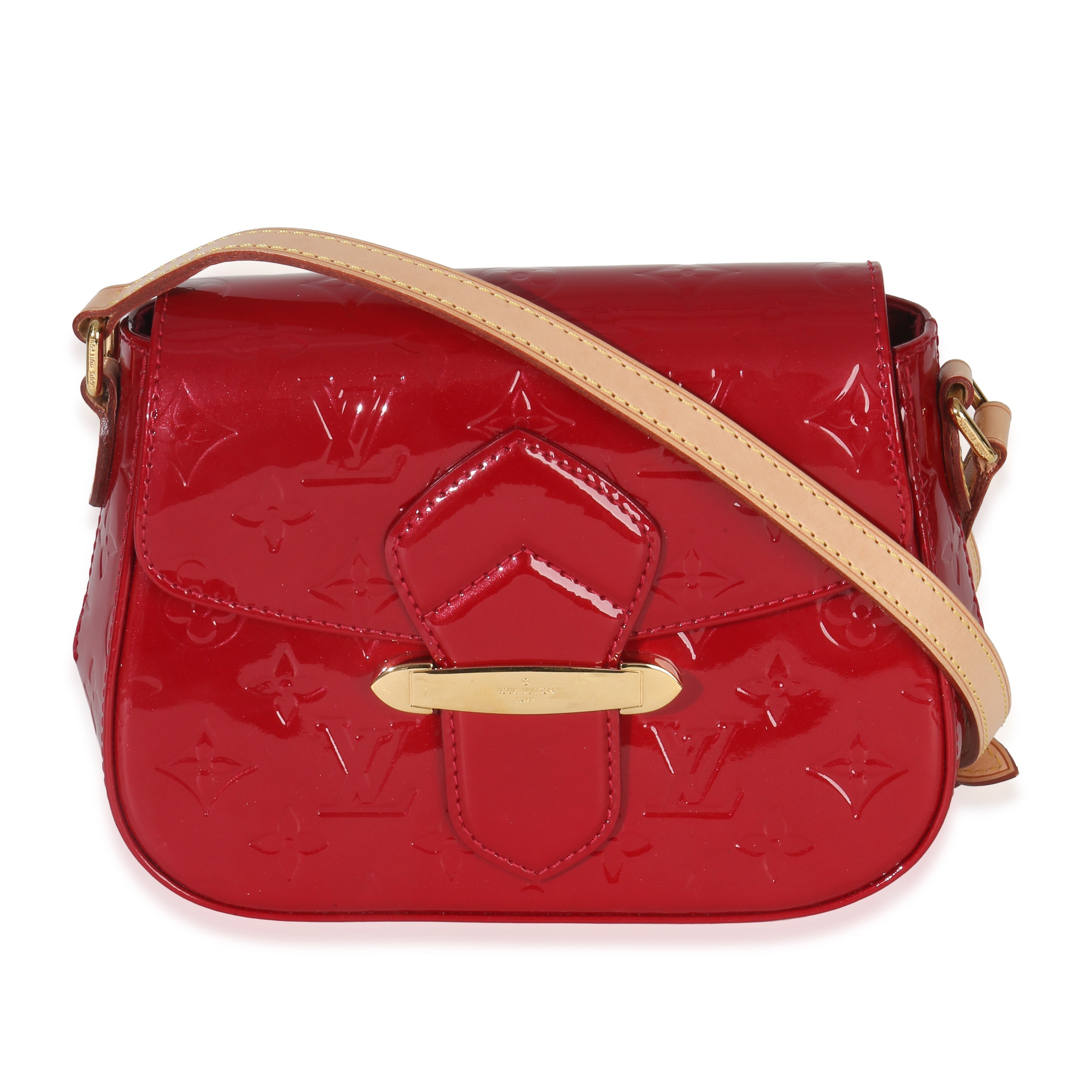Louis Vuitton Pomme D'Amour Monogram Vernis Bellflower PM Handbag fv