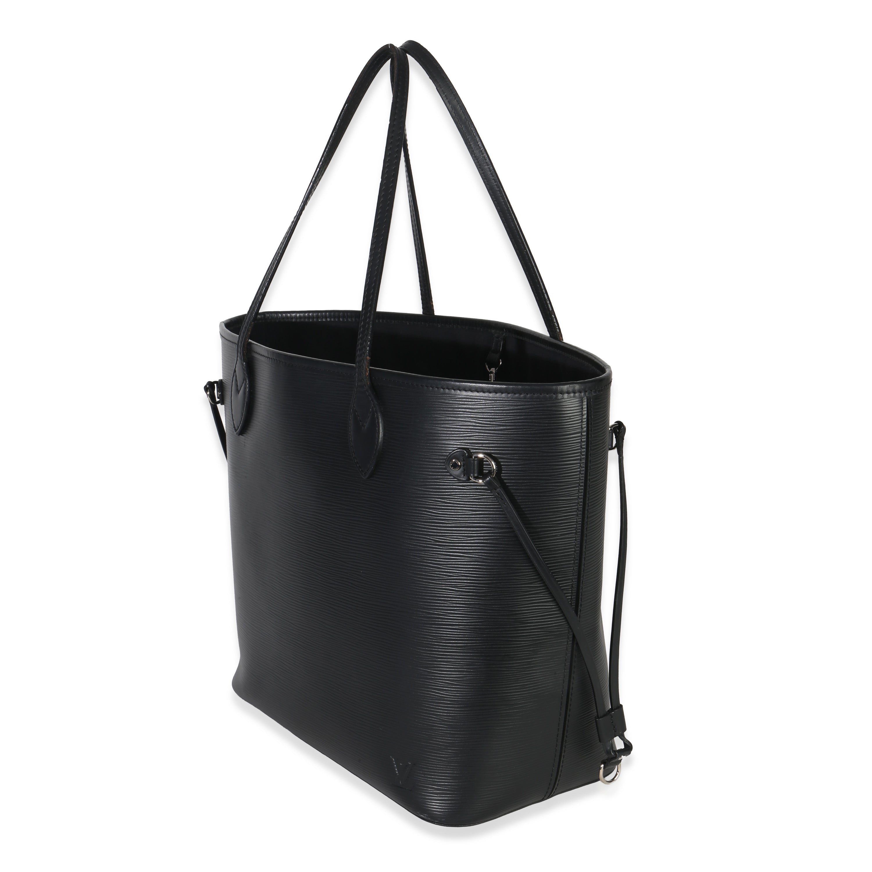 Louis Vuitton Black Epi Neverfull MM Handbag sv