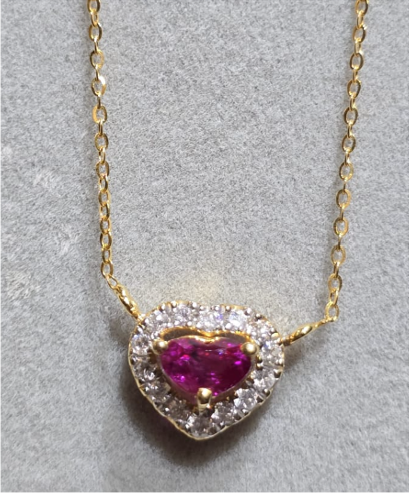 0.40ct Unheated Burma Ruby Necklace SYCB15
