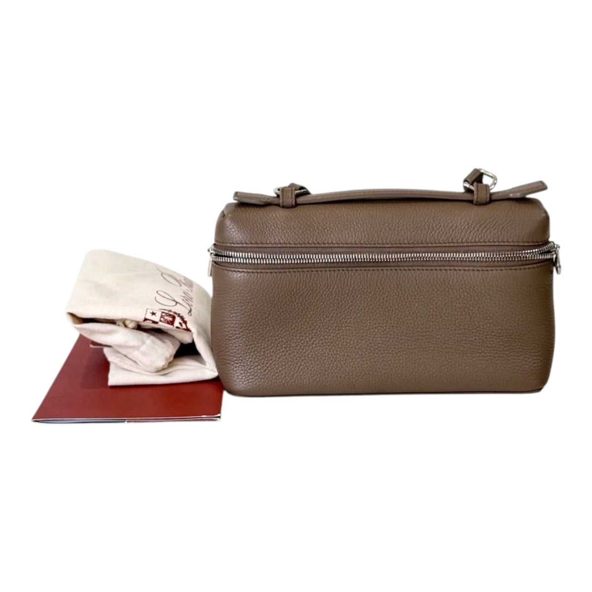 Loro Piana Grained Calfskin L19 Extra Pocket Pouch Bag