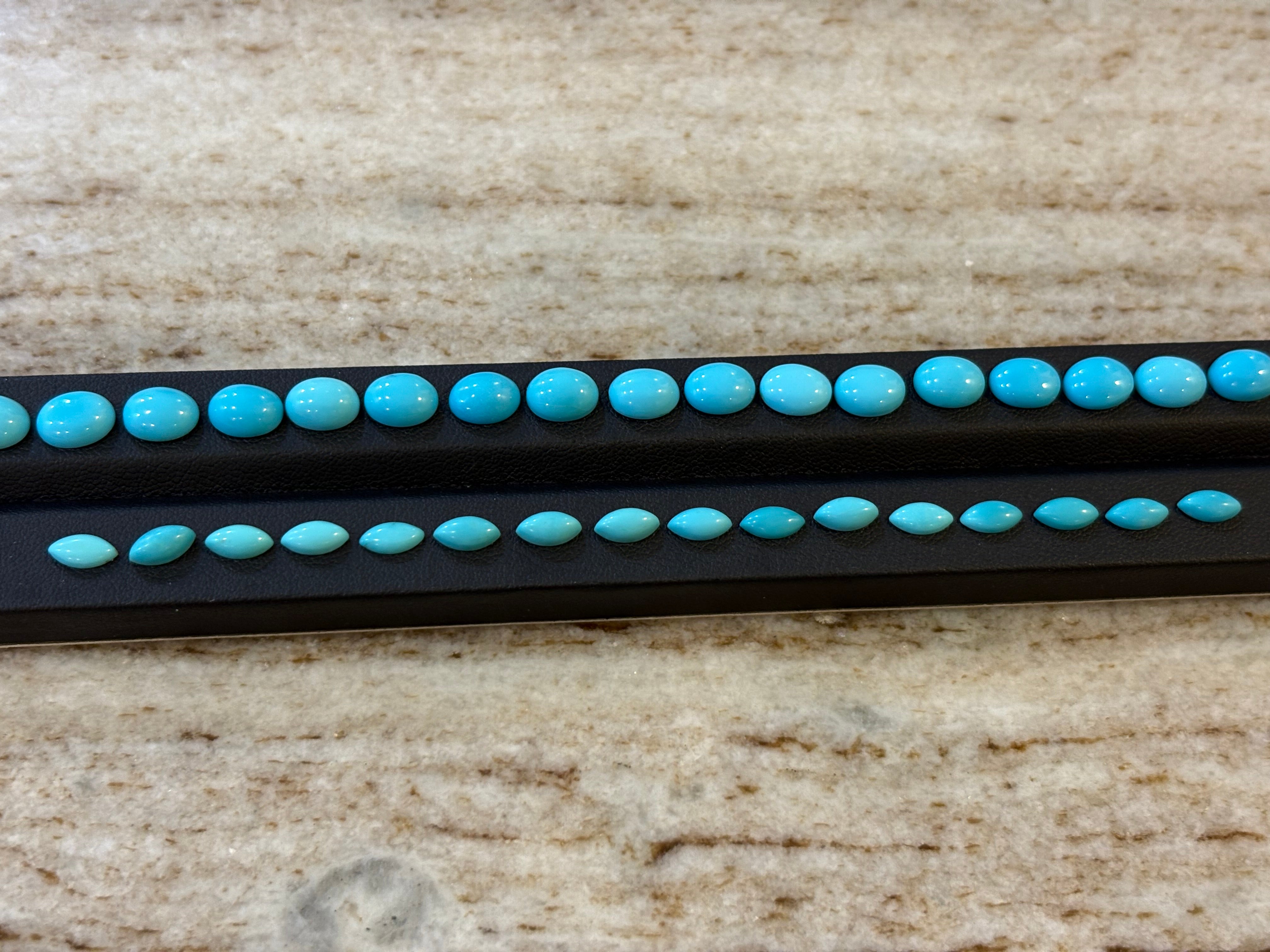 7.90ct Marquise Turquoise Arizona Set 16pcs DXBCS4872