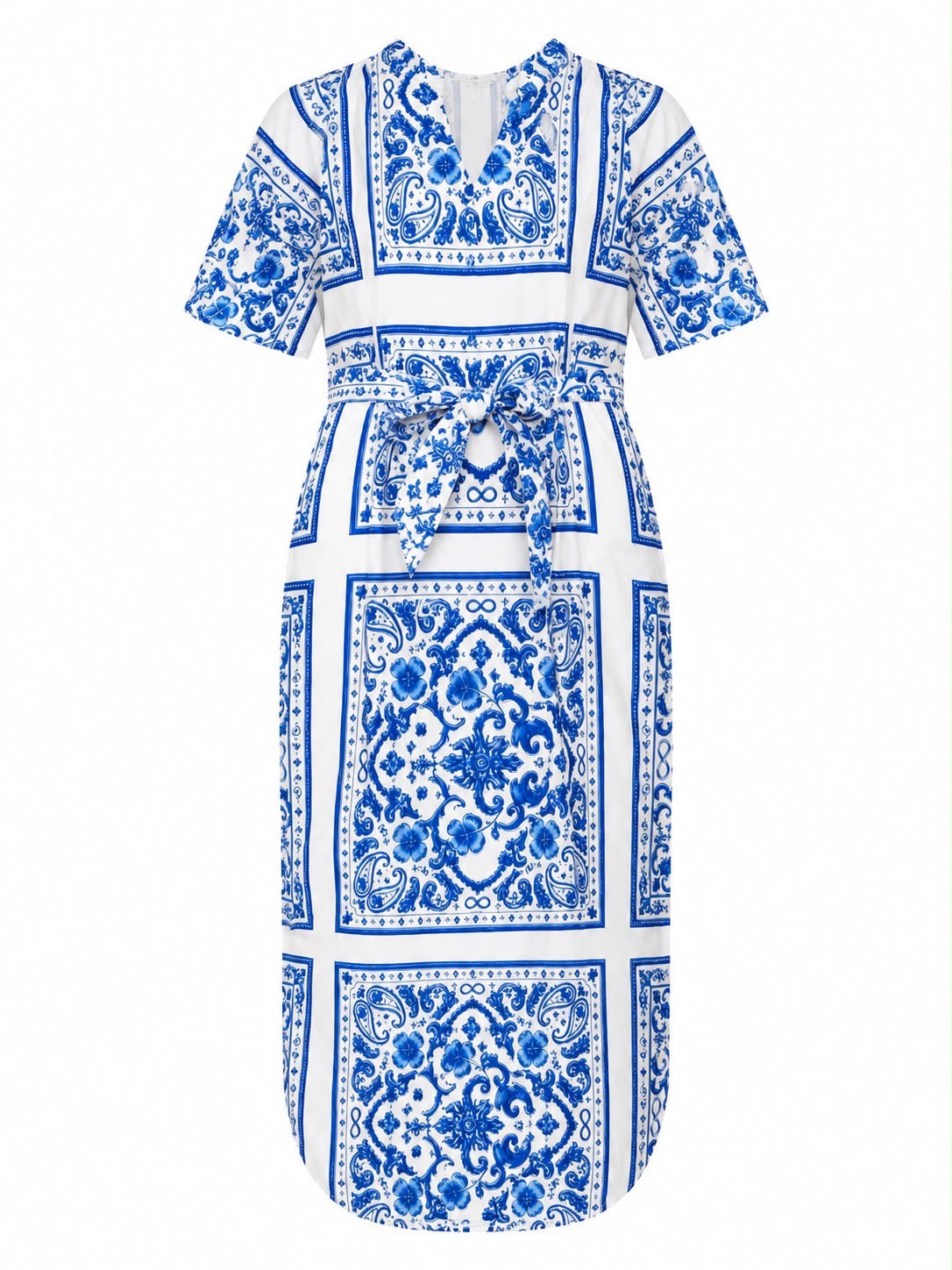 DRESS SOUHIR BANDANA MOSAIC BLUE MCL12782