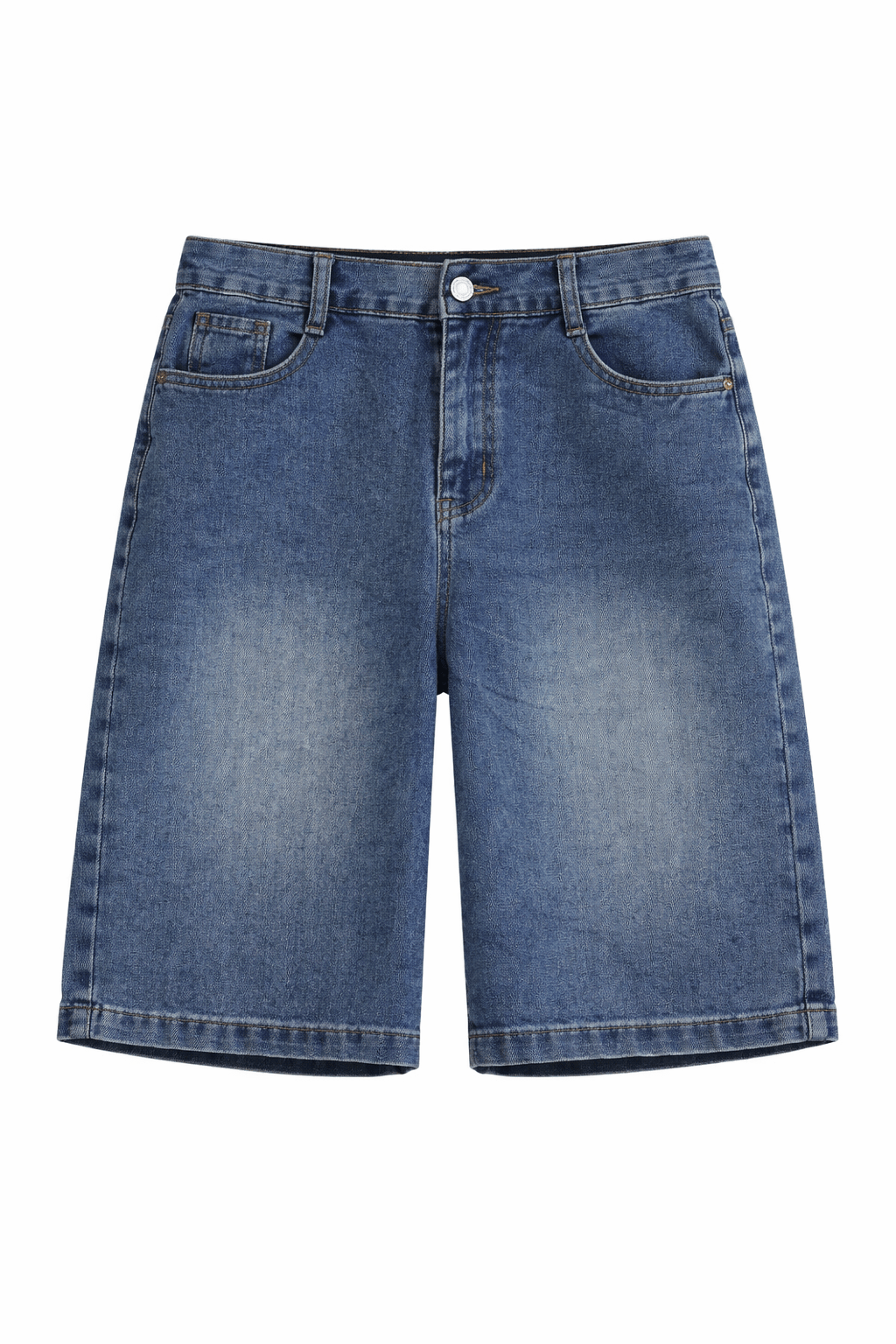 ELASTICATED BACK DENIM BERMUDA SHORT (بنطلون جينز)