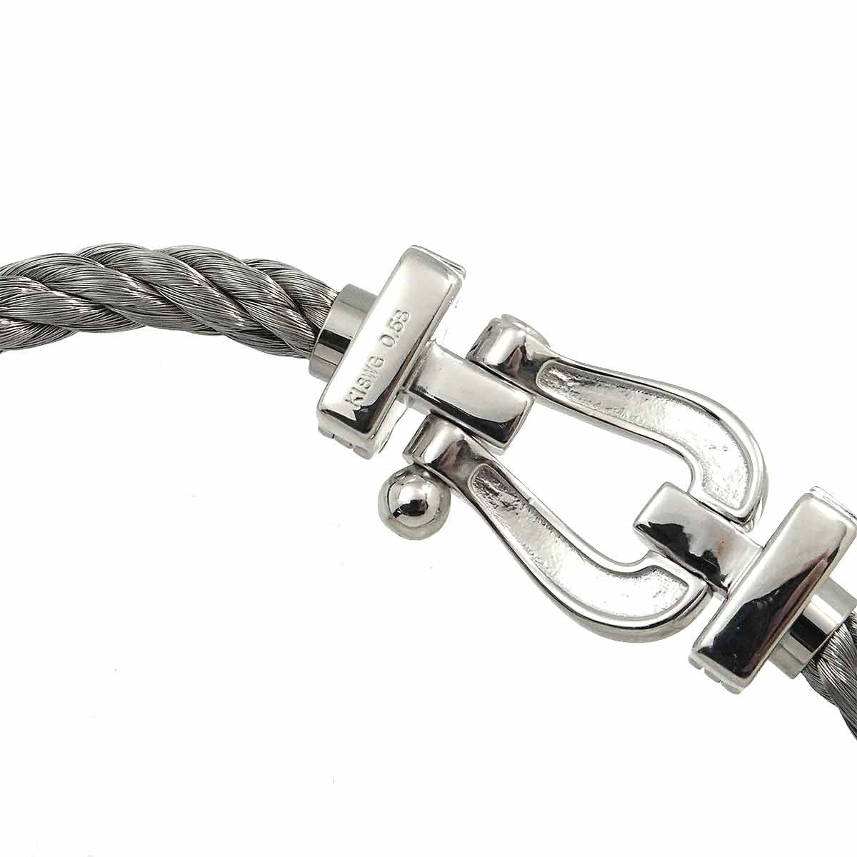 Diamond 0.58 Bracelet 18K K18 WG White Gold 750 902926414