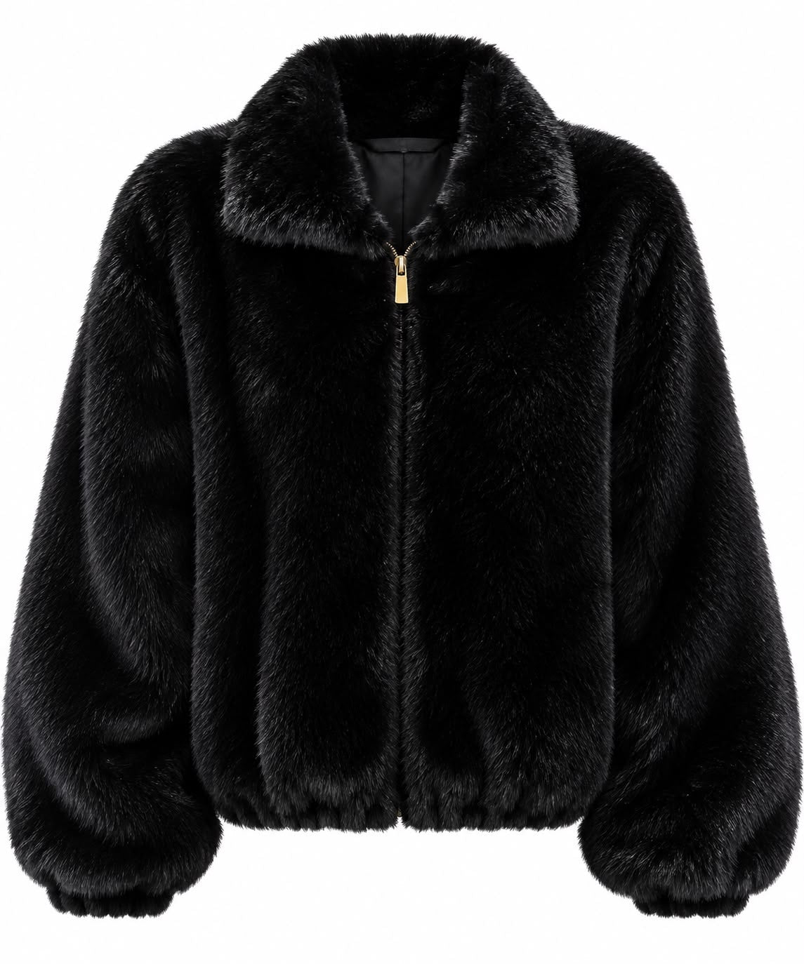 CAPE BOMBER FAUX FUR BLACK MCL13362