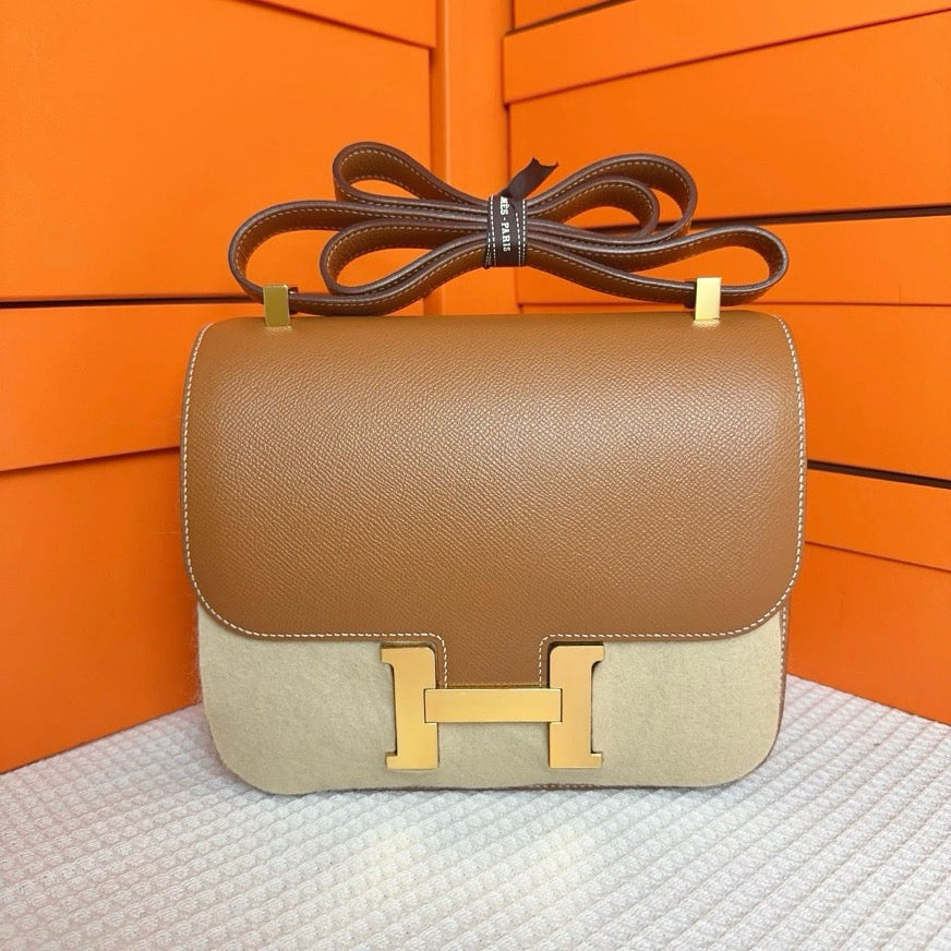 *Hermes Constance 24 Gold Epsom GHW #Y SYC2170