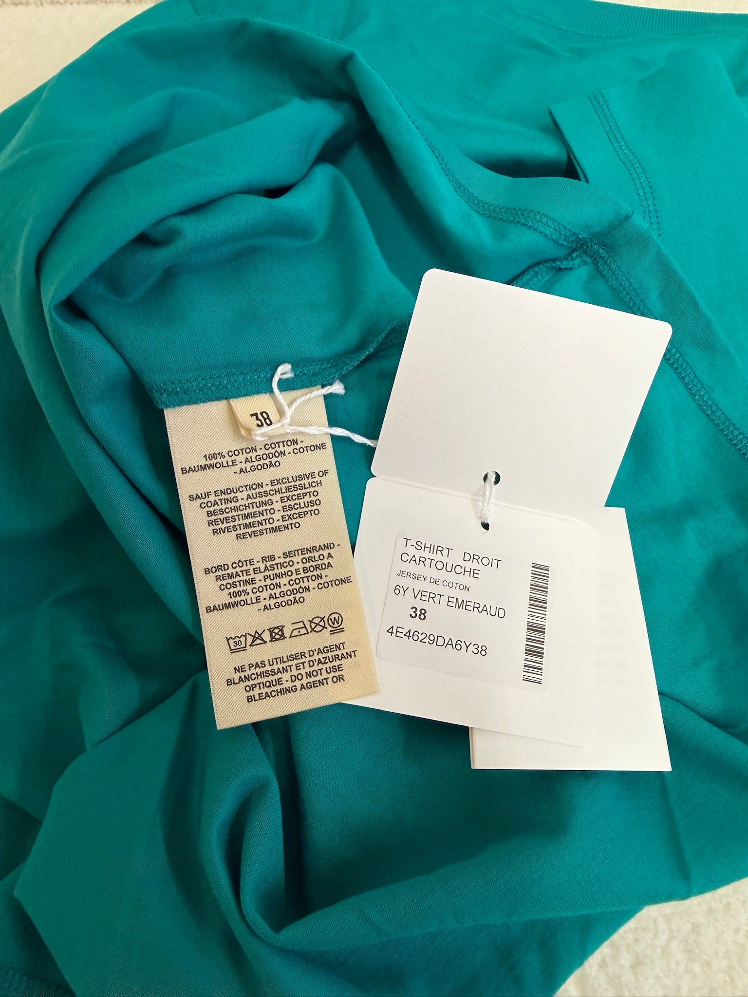 Hermès Embroidered T-Shirt - Emerald Green