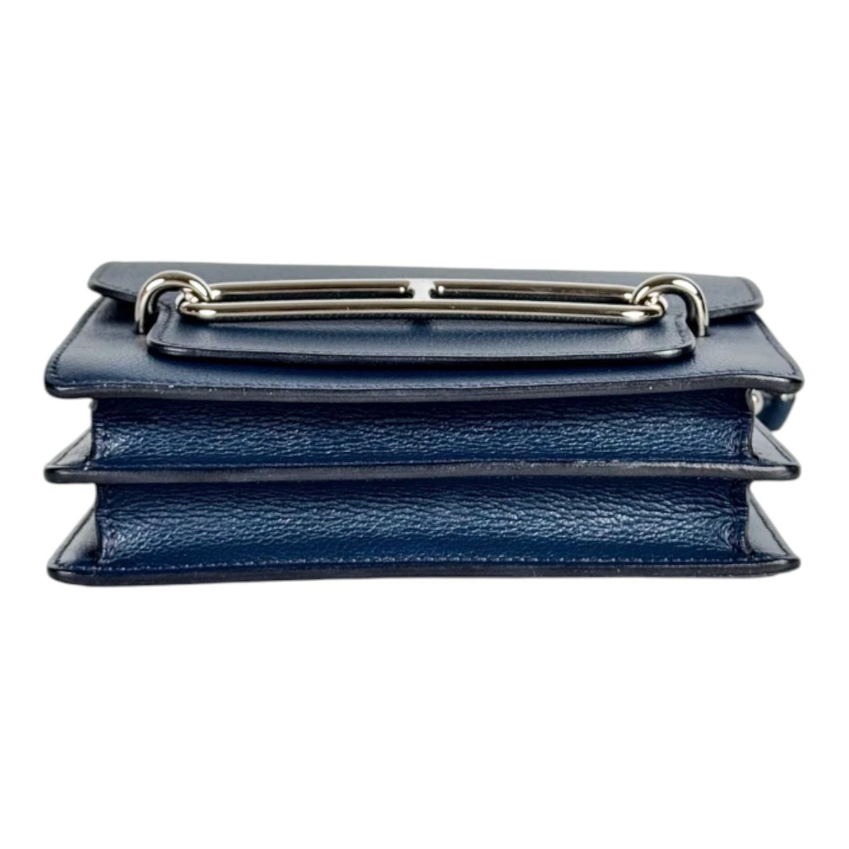 Hermes Navy Roulis Mini in Evercolour with PHW