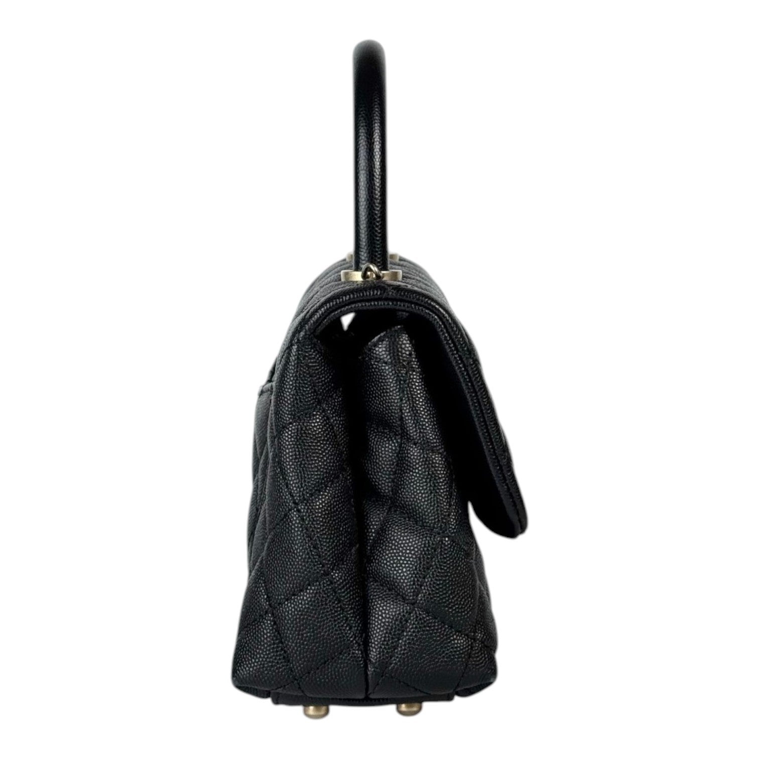 Chanel Coco Handle Small Black Caviar GHW Bag