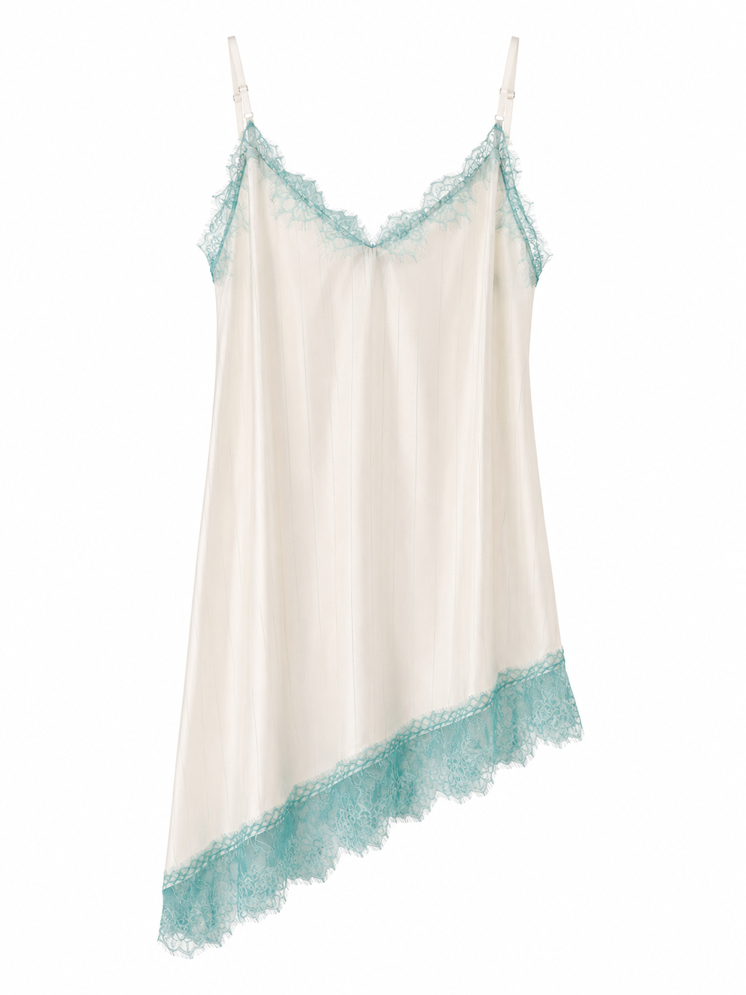 TOP VICKY PINSTRIPES LIGHT BLUE LACE MCL11713
