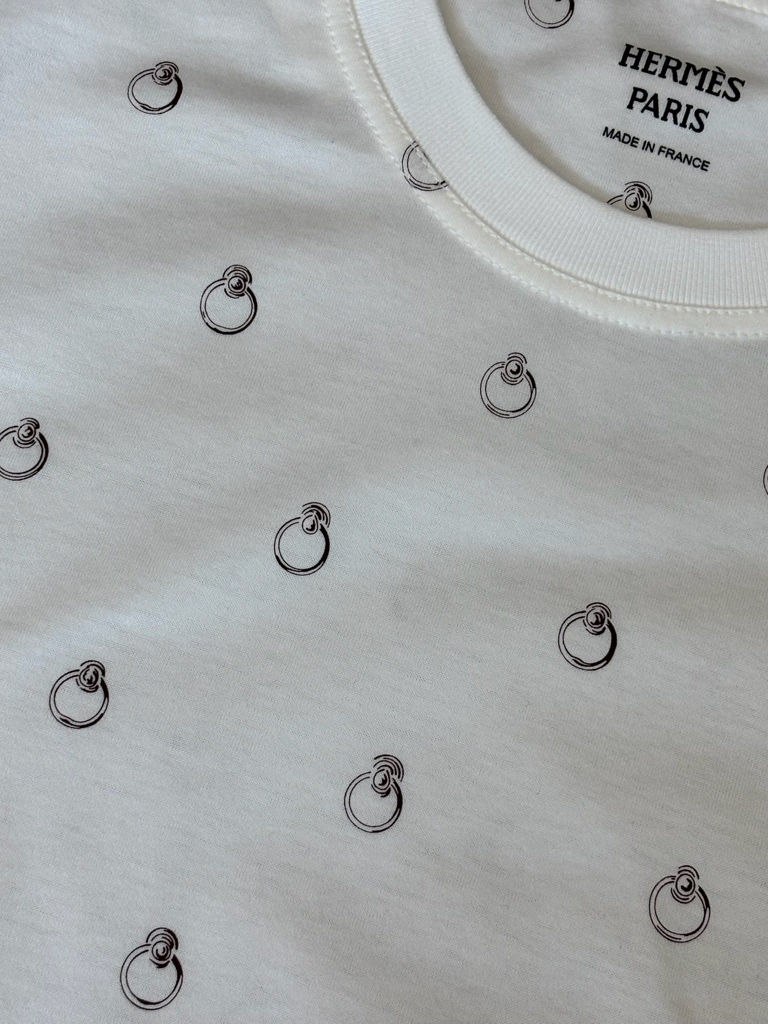 Size 40 - Hermès "Anneau Finesse" straight t-shirt