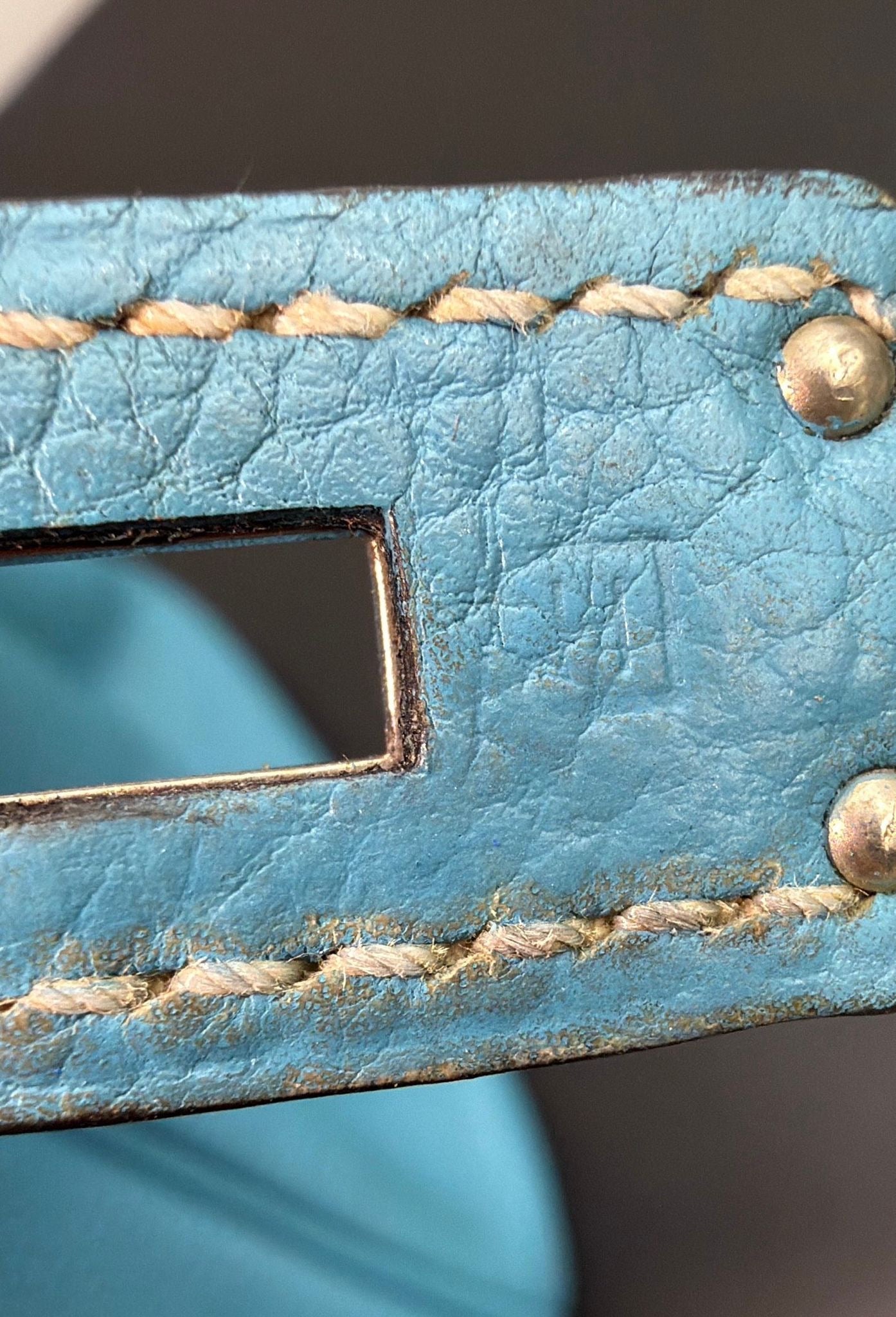 Hermès Birkin 30 Blue Jean PHW Togo Leather Square H Stamp
