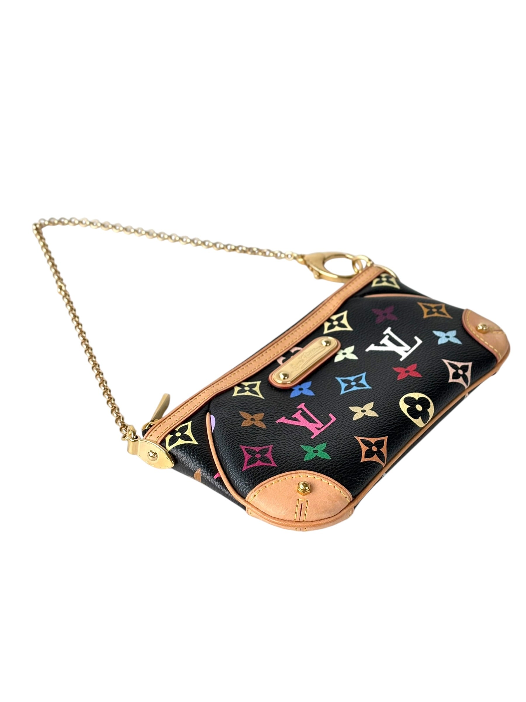 Louis Vuitton Multicolor Black Clutch