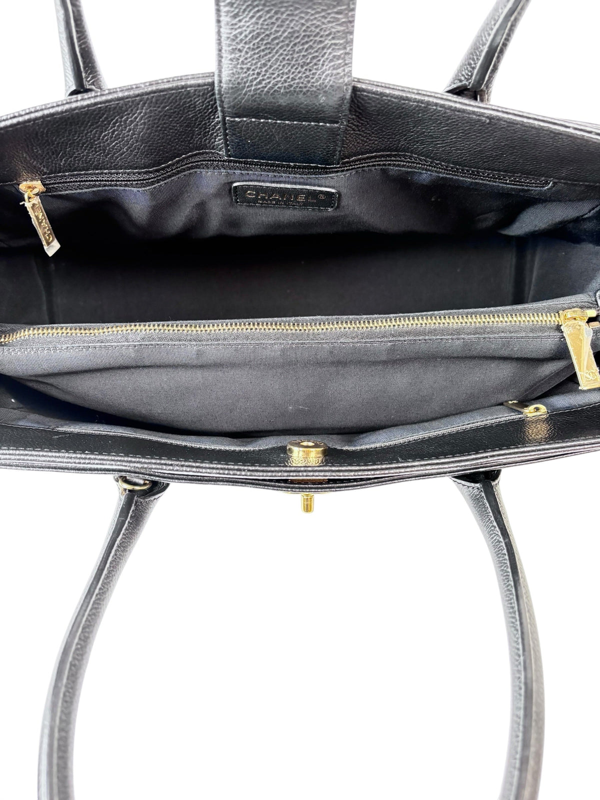 Chanel Black Executive Tote with Strap