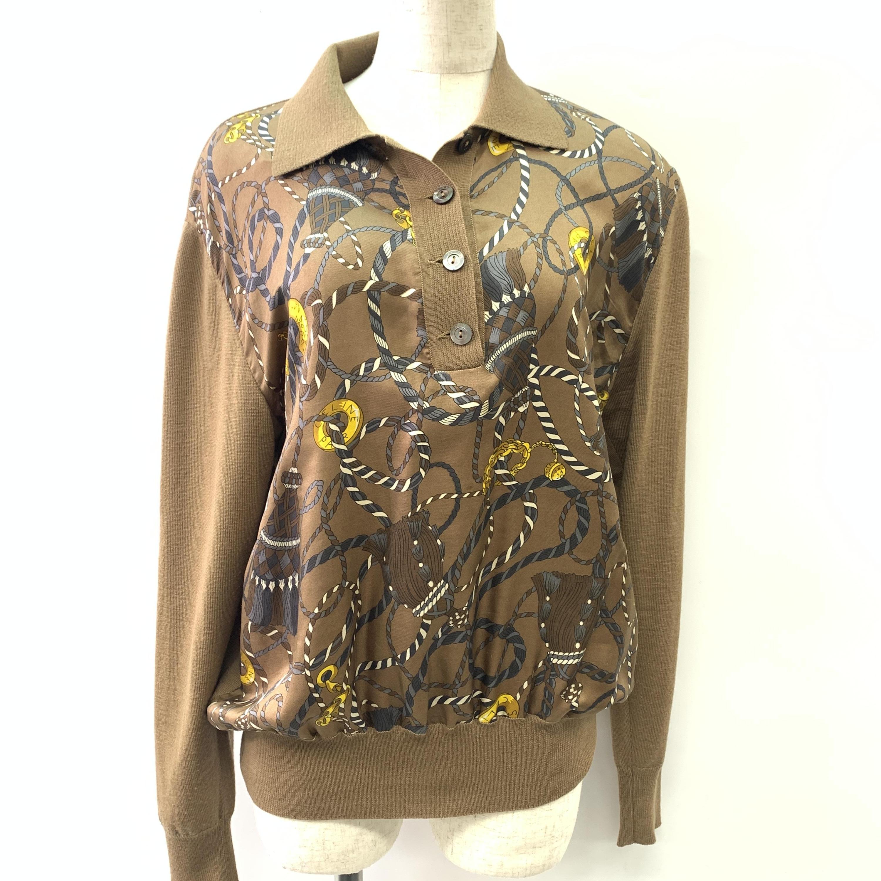 Celine Vintage 80'S Polo With Unique Print C326724