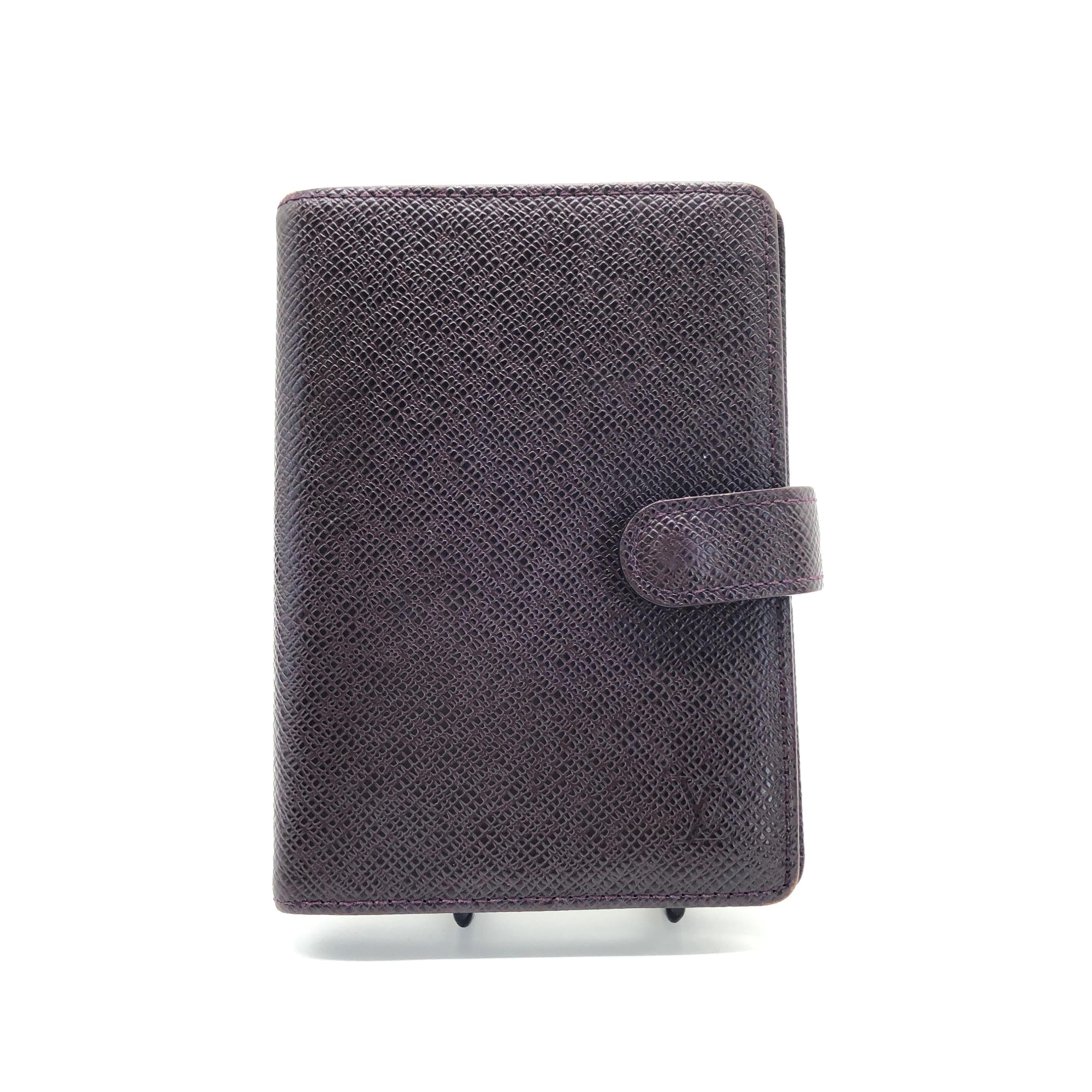 Louis Vuitton burgundy Epi Leather Agenda Cover PM C339200