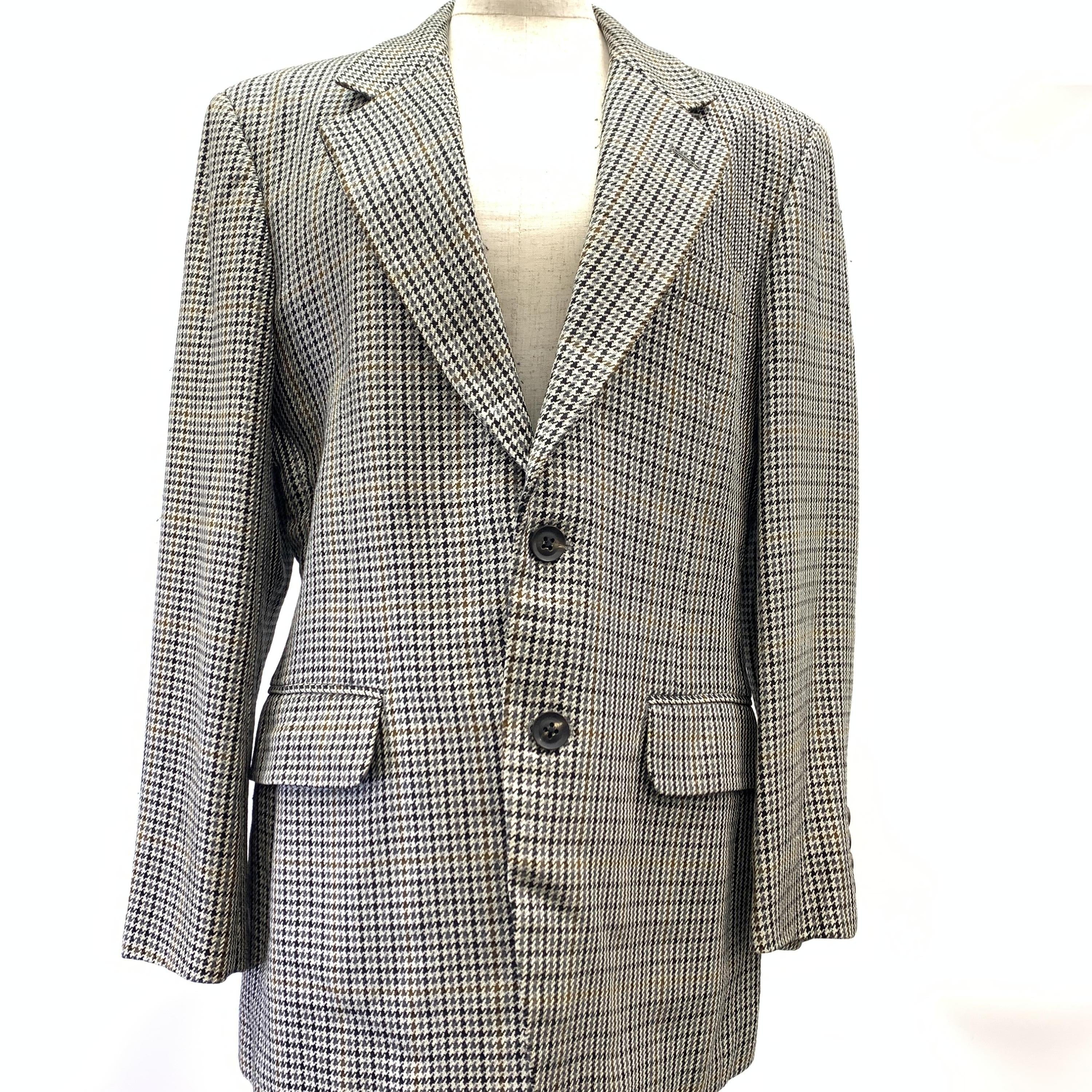 Burberry Houndstooth Wool Sport Coat C315984