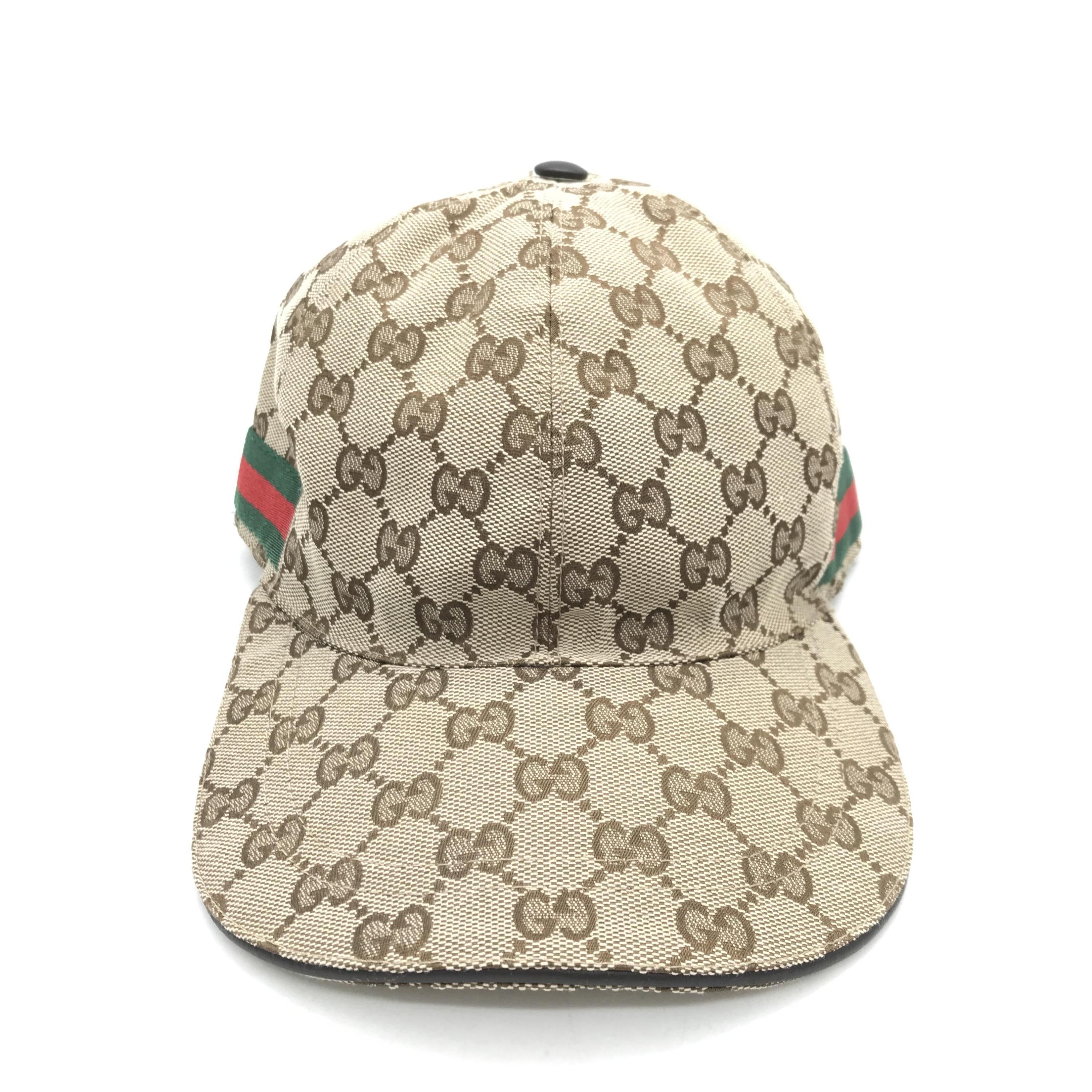 Beige GG Supreme Canvas Baseball Cap C320100