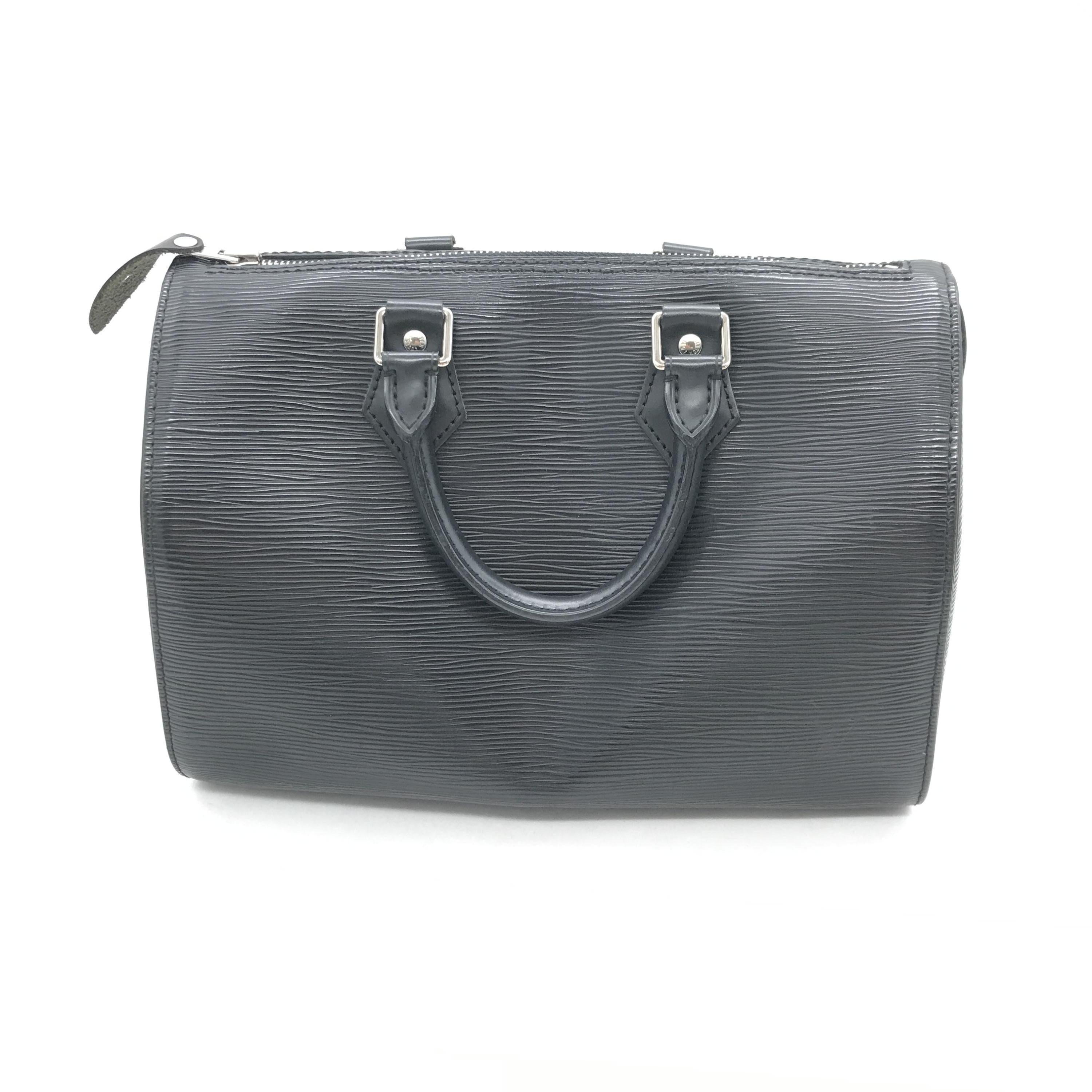 Epi Leather Speedy Handbag In Black C320260