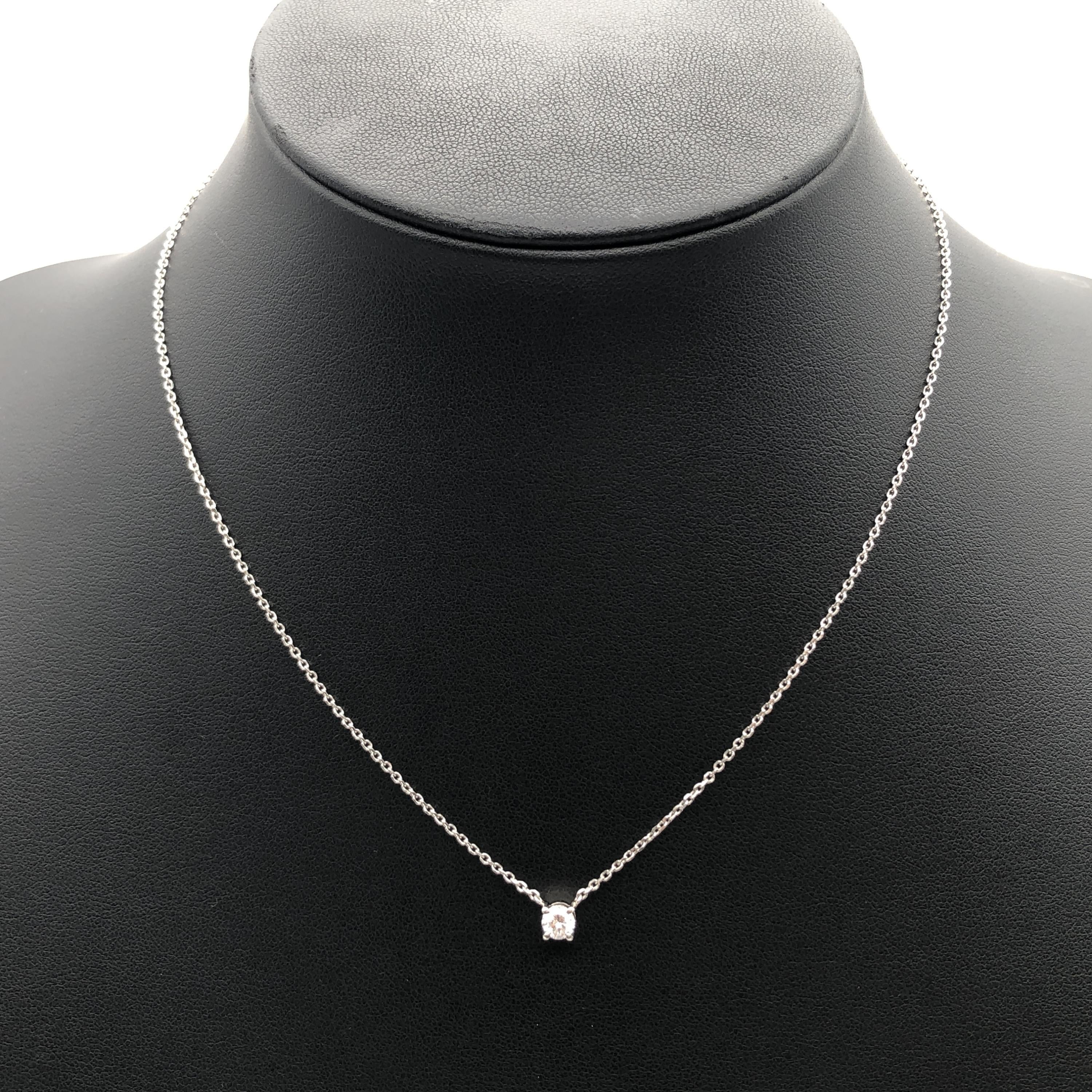 Custom Jewelry 1P Diamond Necklace, D(0.32ct), PT850, 3.1g, 16inch C355735