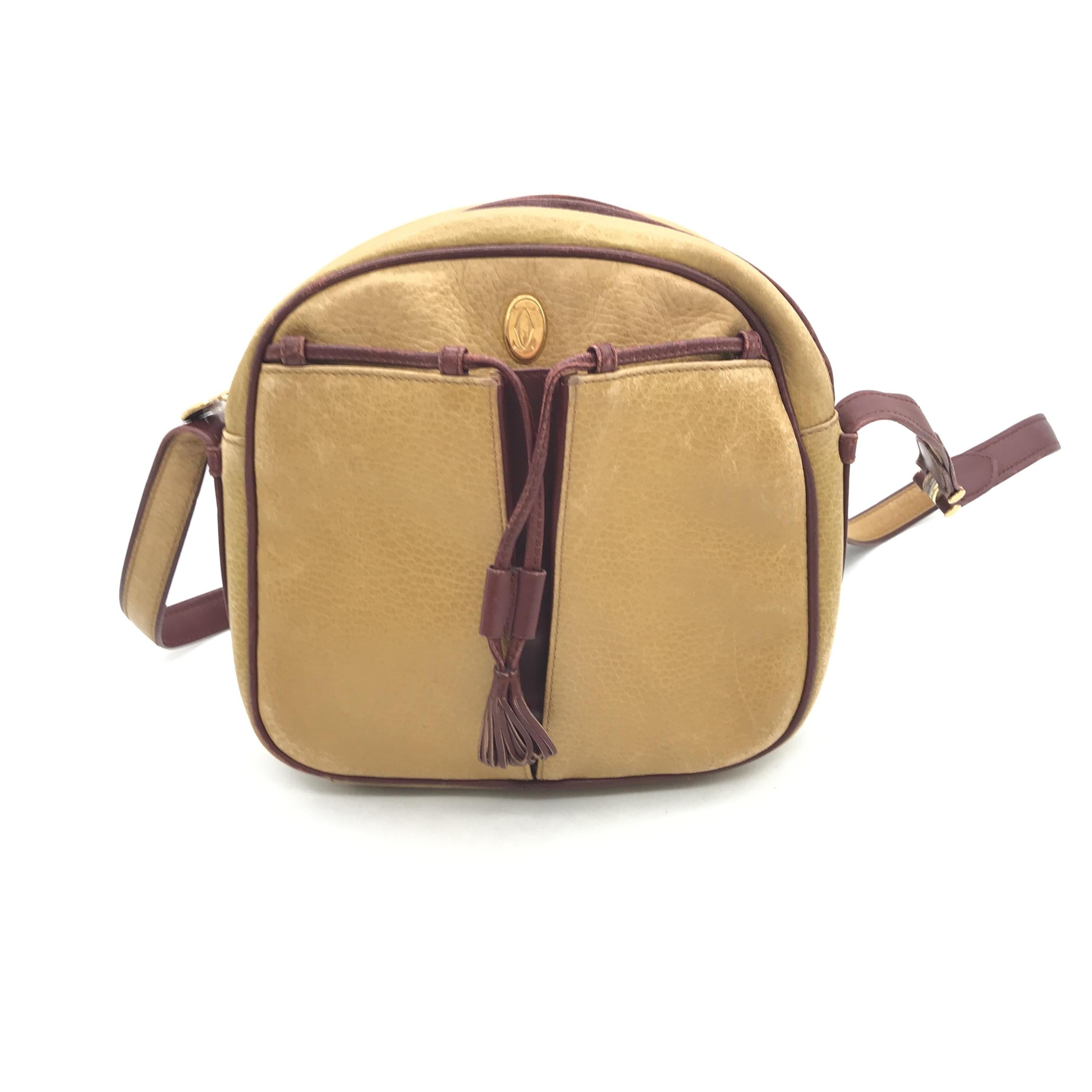 Leather Shoulder Bag With Tassel C319247