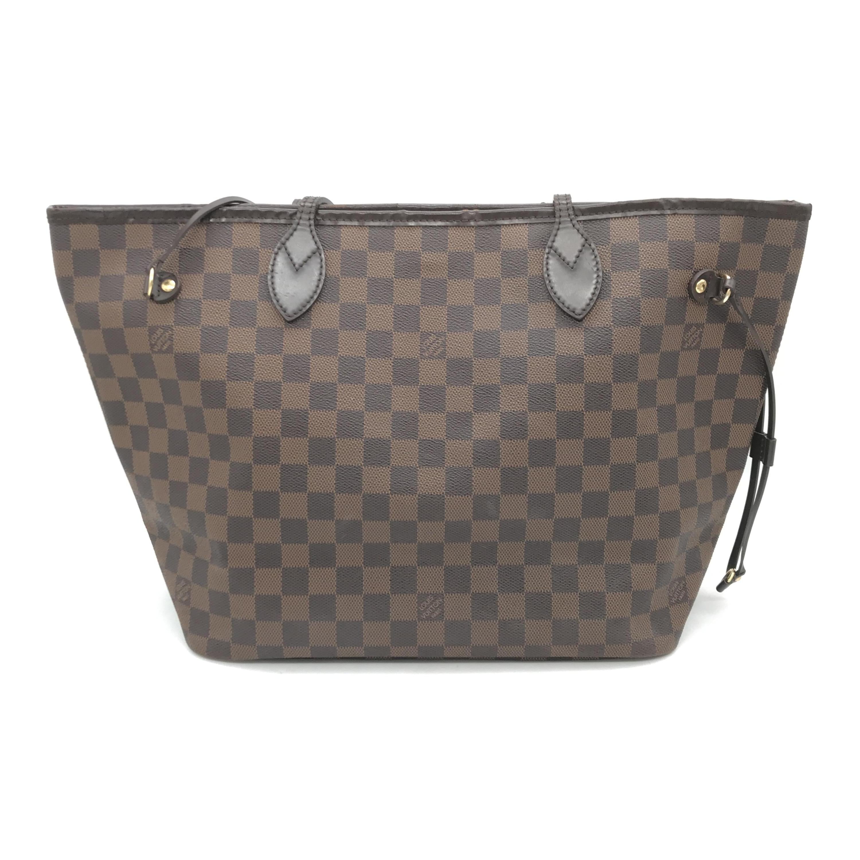 Louis Vuitton Damier Ebene Neverfull MM Canvas Tote Bag C320278