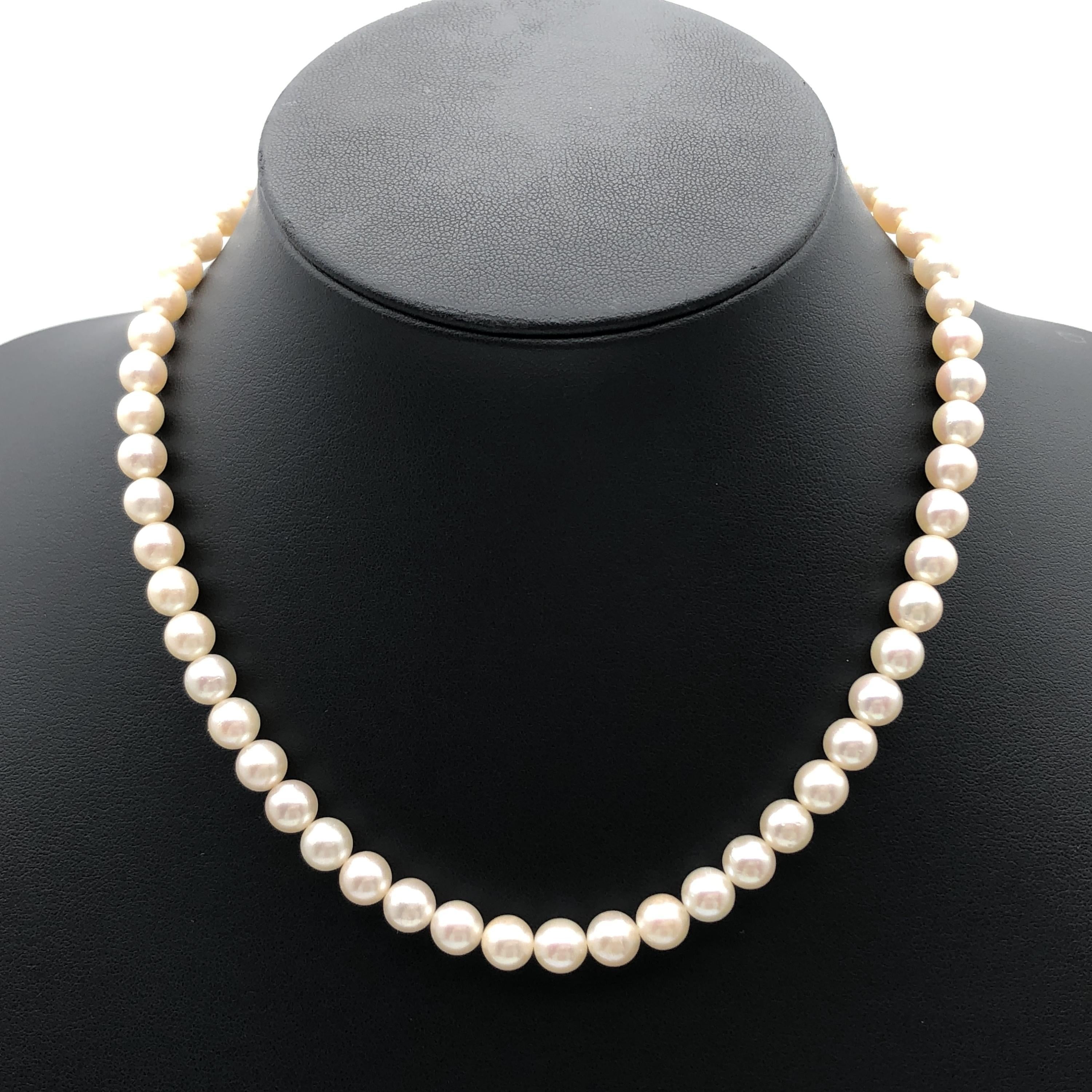 Custom Jewelry Necklace, Pearl, Silver C366306