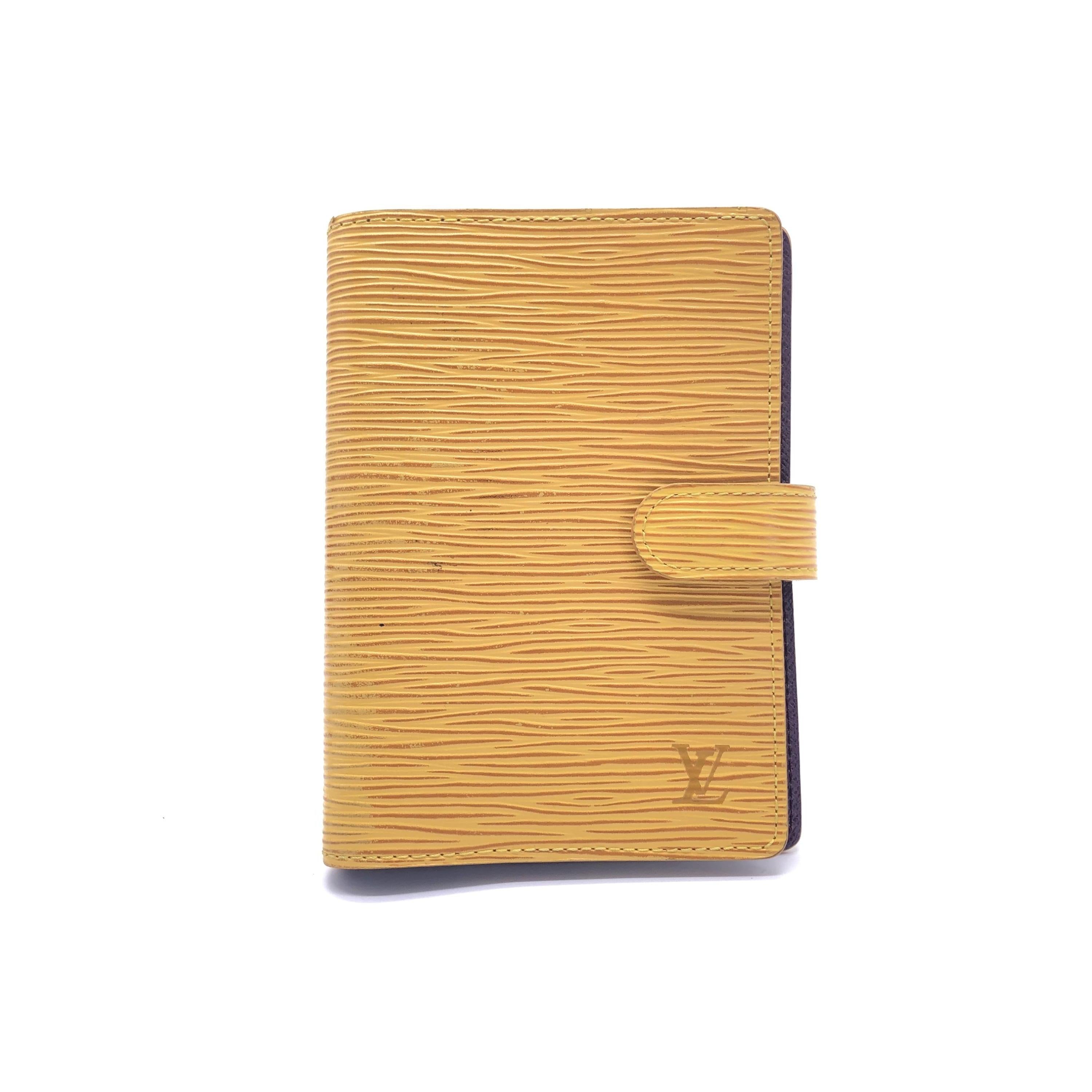Louis Vuitton Yellow Epi Leather Agenda Cover PM C339196